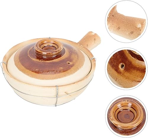 Miniatura 3 de Veemoon Mango asiático Vapor L Diseño de estilo de comida Ollas de cocina para plato conveniente tradicional Tapa de arroz multifuncional Cocina del