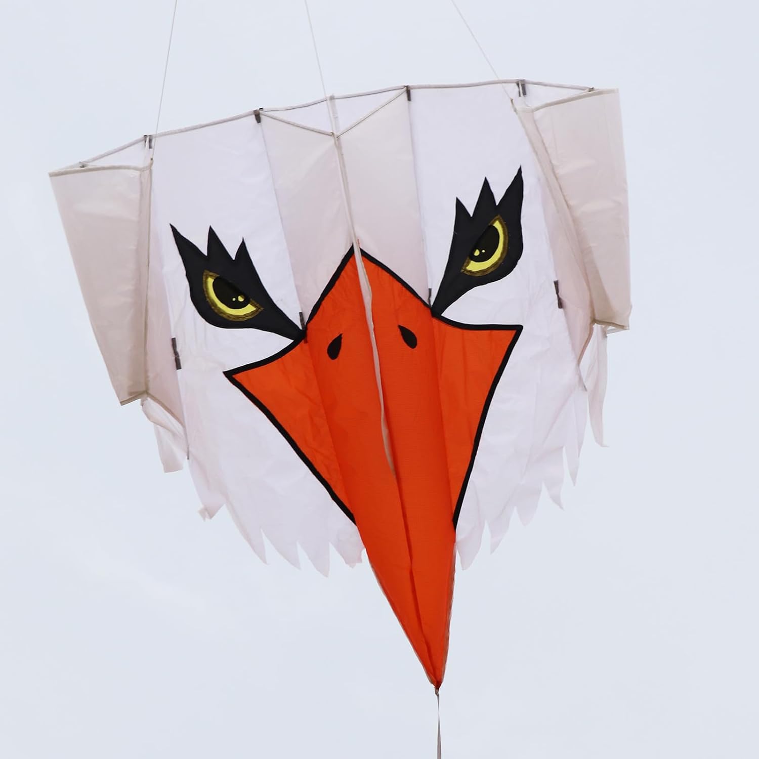 Kite Brown Eagle Kite Soft Kite: The Head of The Eagle Kite for Adults with Kite Reel and 195ft String for The Beach and Outdoor Activities.