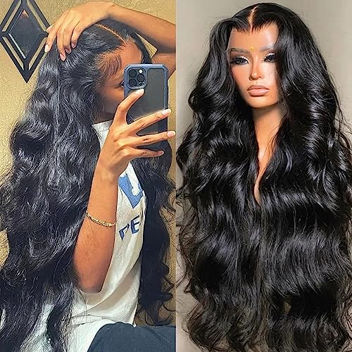 yuccy Loose Wave Lace Front Wigs 13x4 Pre-Plucked 200 Density - HD Body Wave Lace Front Wigs Glueless 30inch