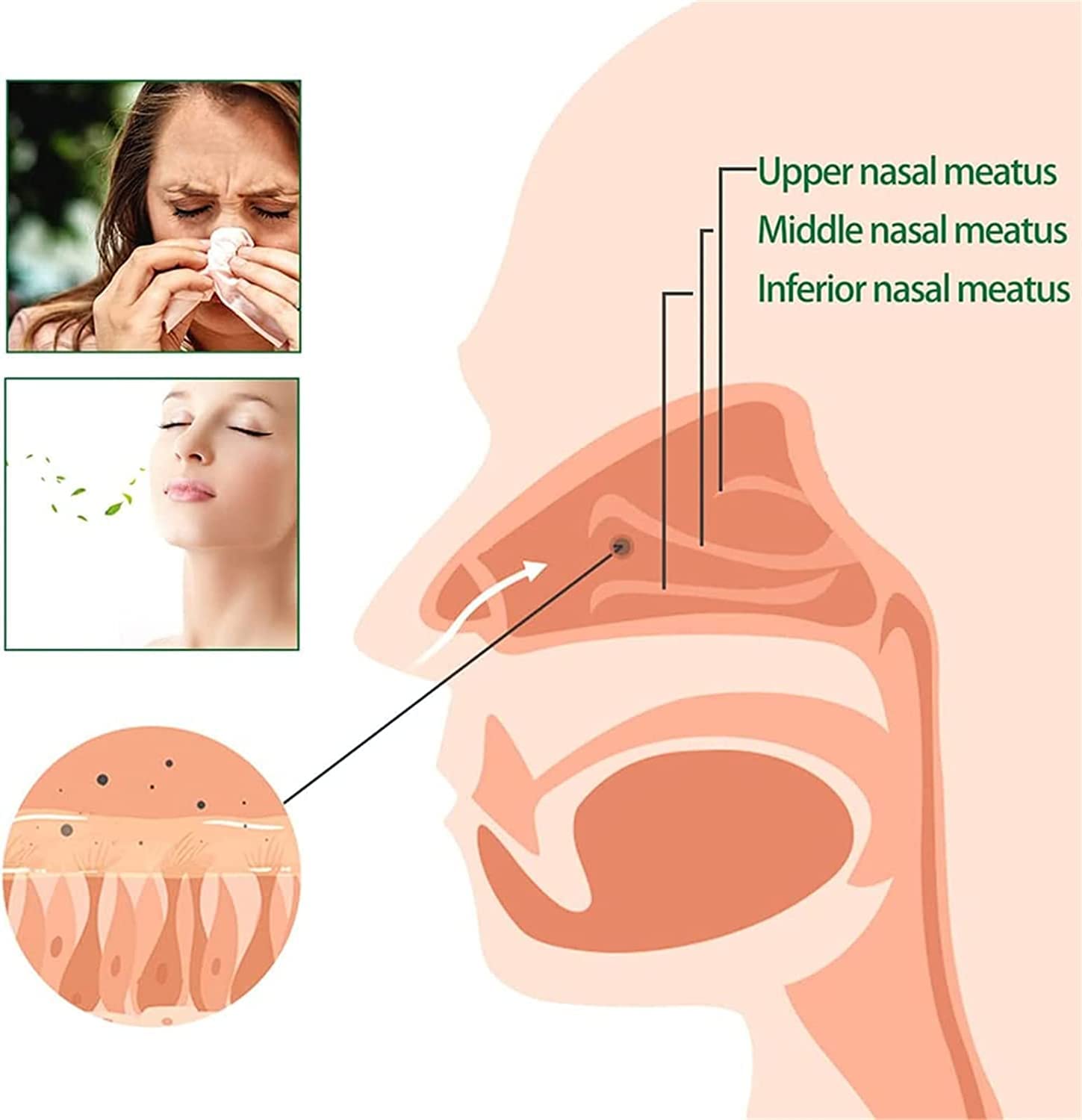 Organic Herbal Lung Cleanse and Repair Nasal Spray, Fast Acting Lung Cleanse & Detox,Relieve Nasal Congestion,Keep You Healthy (5pcs)