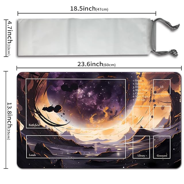 Foto 2 de 5 de MilkPlaymat MTG - Juego de mesa (60 x 35 cm, superficie de goma suave, bolsa impermeable, MTG PlayMat…