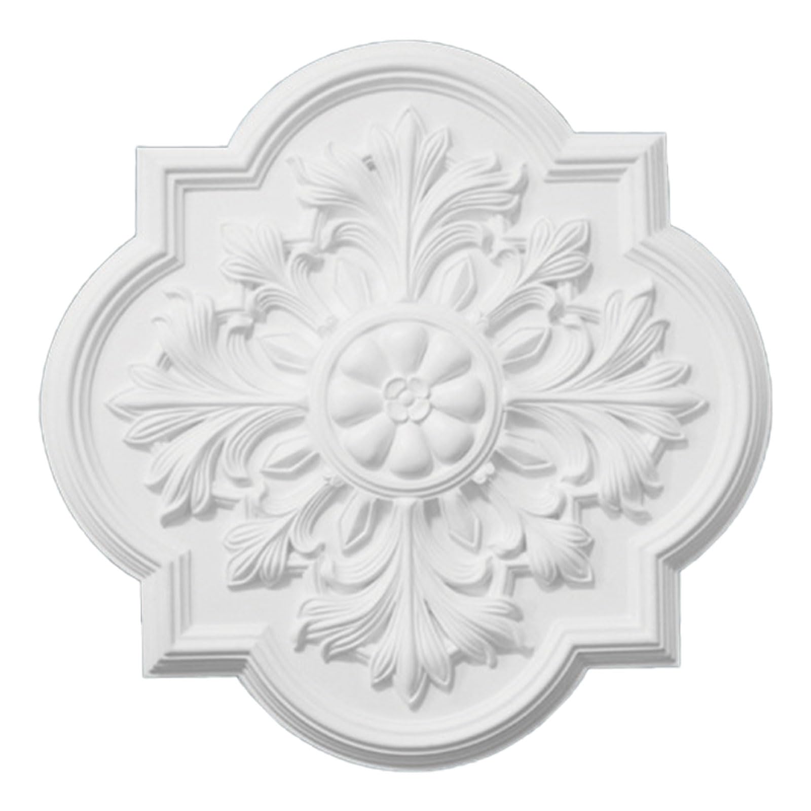 Foelanne White J Pu Ceiling Light Medallion White Multiple Sizes(,51Cm)