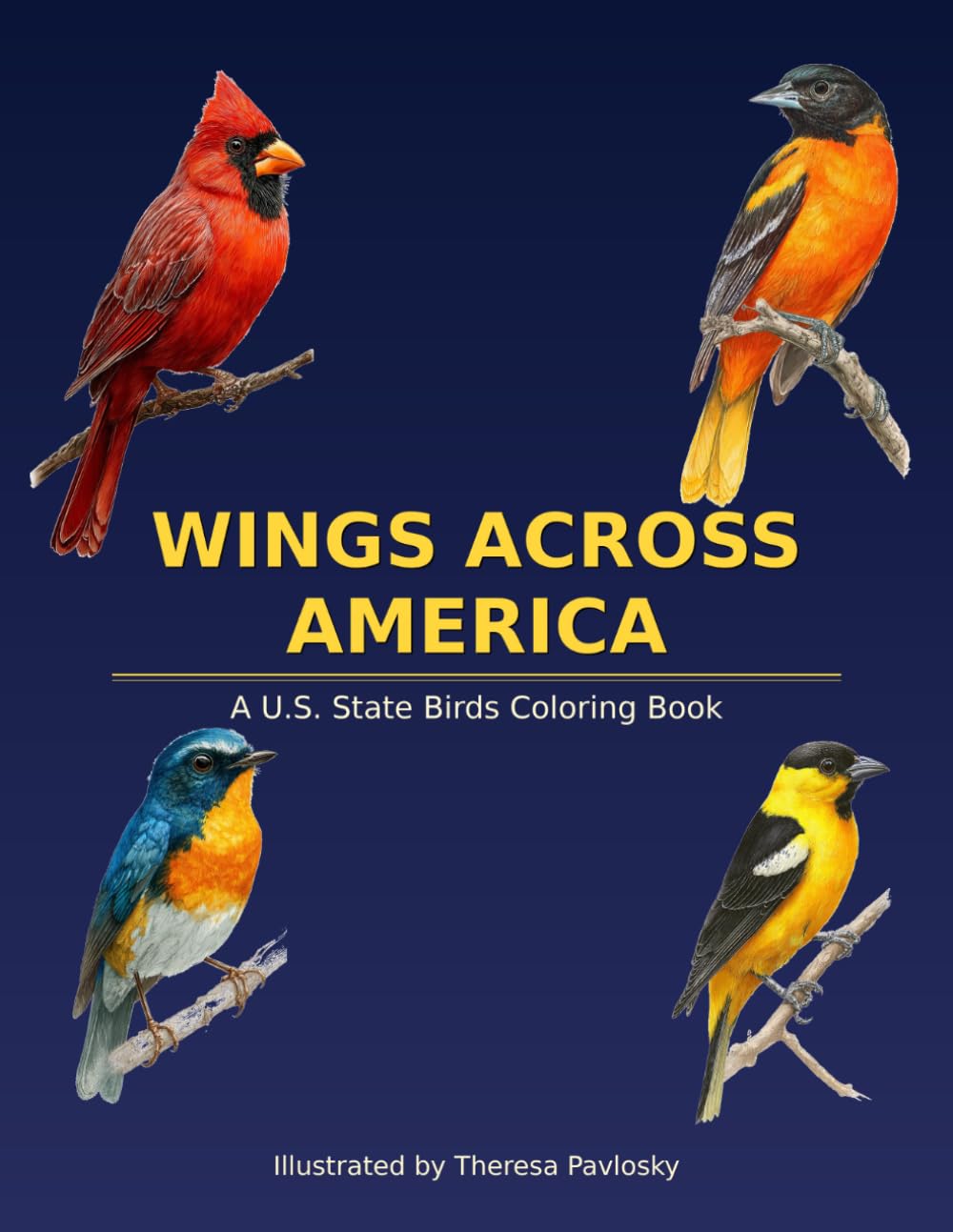 Wings Across America: Official State Symbols Coloring Collection