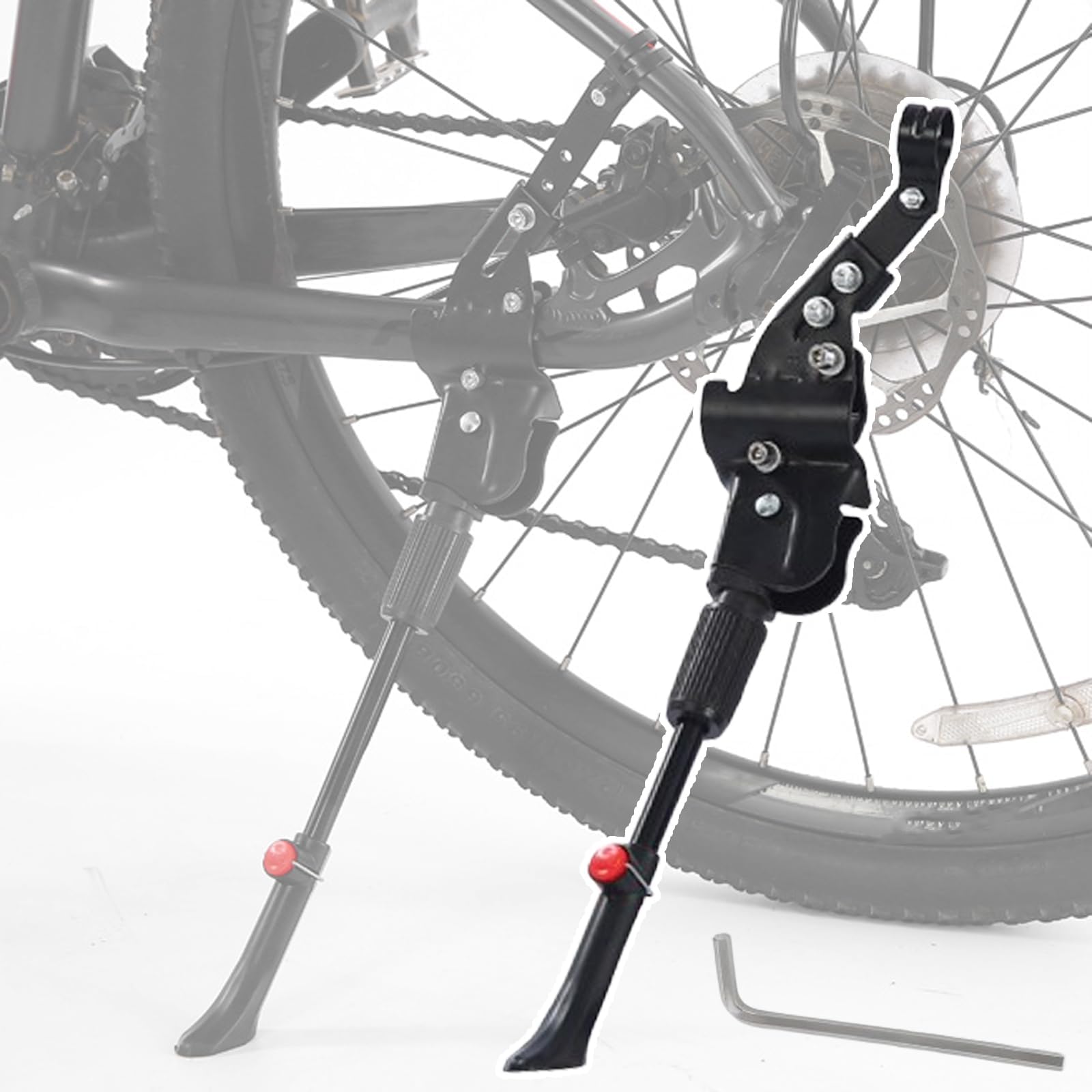 YUCNAXZ Fahrradstnder fr Cube Stereo Hybrid 140 Pro, Verstellbar  Aluminium Fahrrad Seitenstnder, Rutschfester und Stabiler Stabiler ...