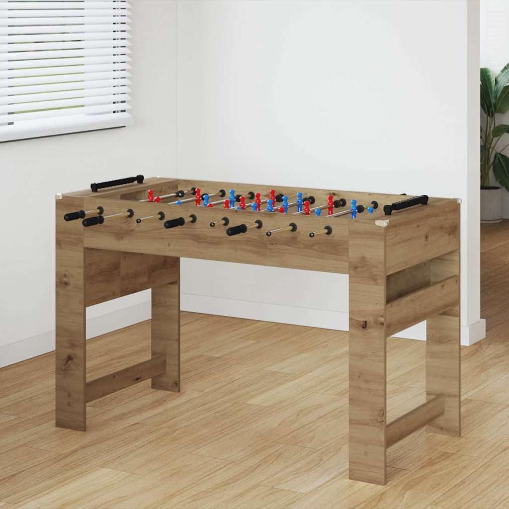 Genérico Mesa de Futbolín Roble Artesanal 125 x 60,5 x 80 cm,Deportes,Juegos de Interior,Futbolín,Mesas de futbolín-858892