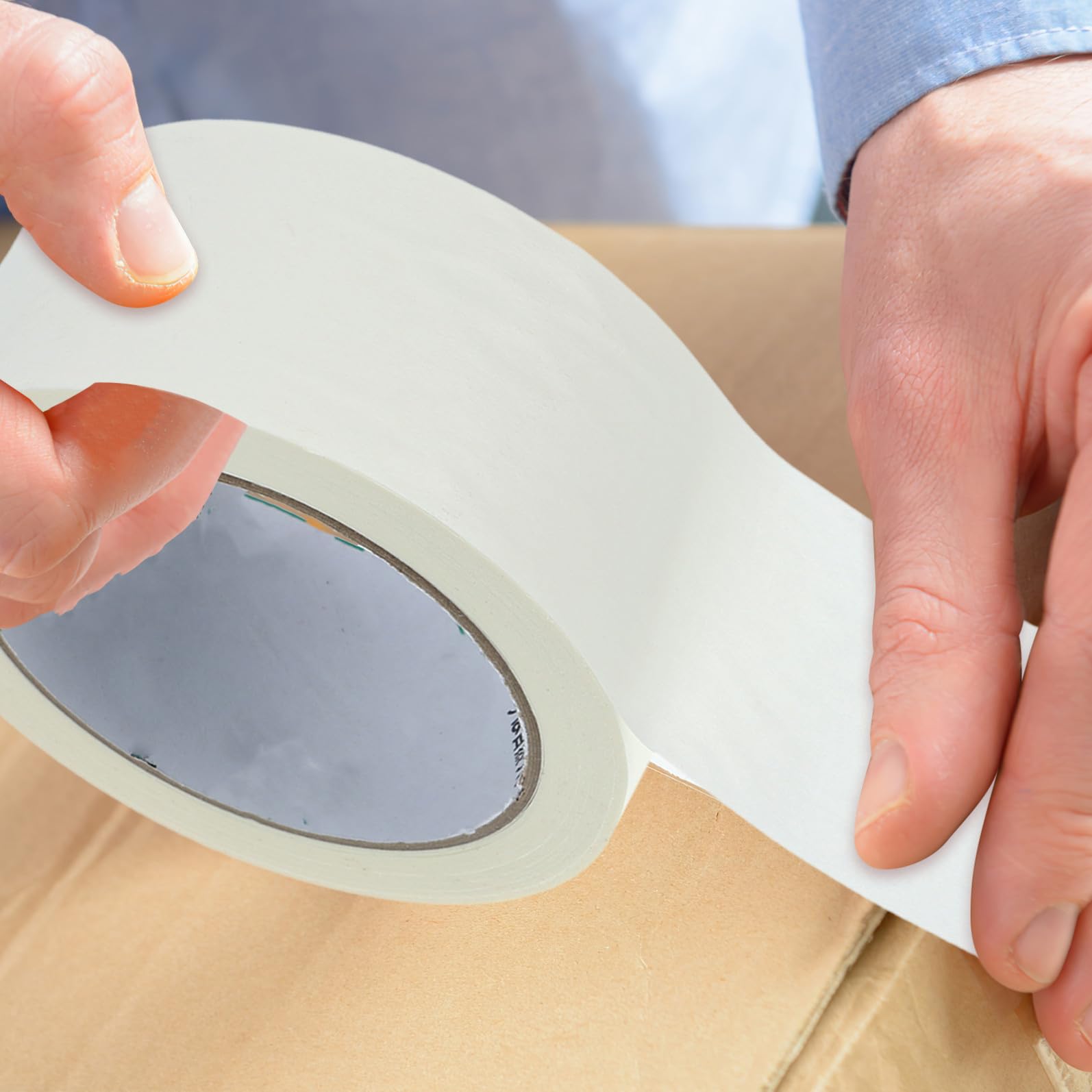 Hemobllo 2rouleaux Ruban Adhésif Papier Kraft De Ruban Emballage Auto-adhésif Écriturable Scellage Renforcé Pour Colis Et Cartons Adhérence Polyvalente Pour Usage Domestique Et Commercial