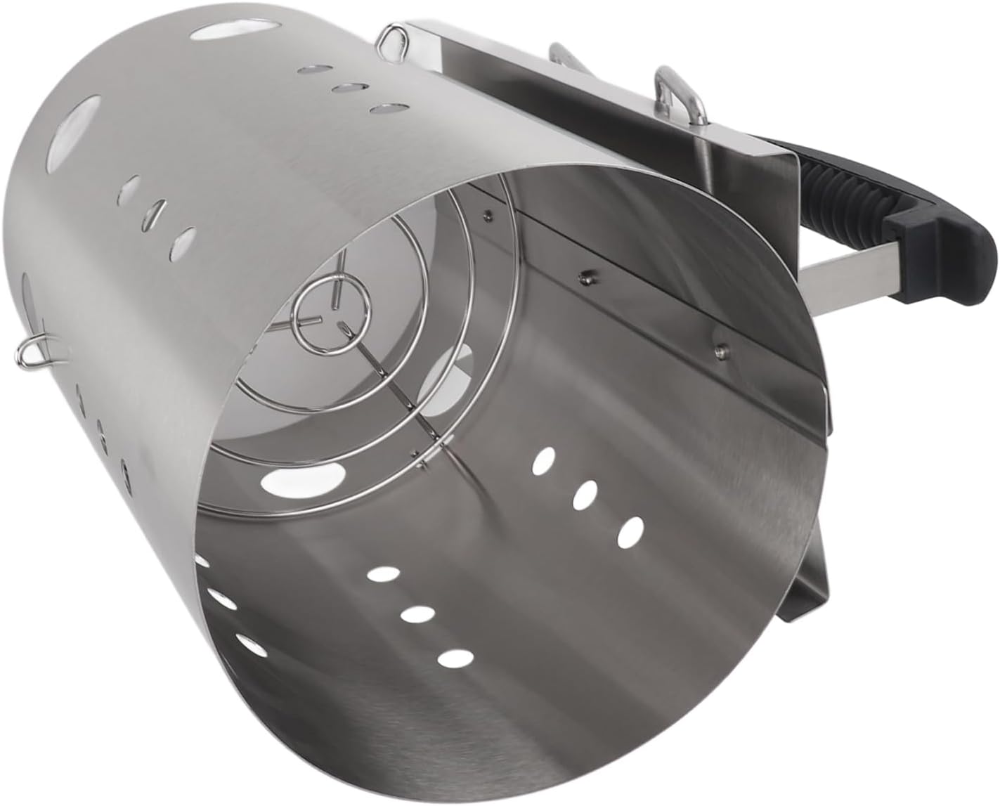 Charcoal Chimney Starter, Stainless Steel BBQ Chimney Starter, Rapid Barbecue Grill Starter, Portable Charcoal Grill Lighter for Camping, Picnic, Outdoor Grilling & Cooking