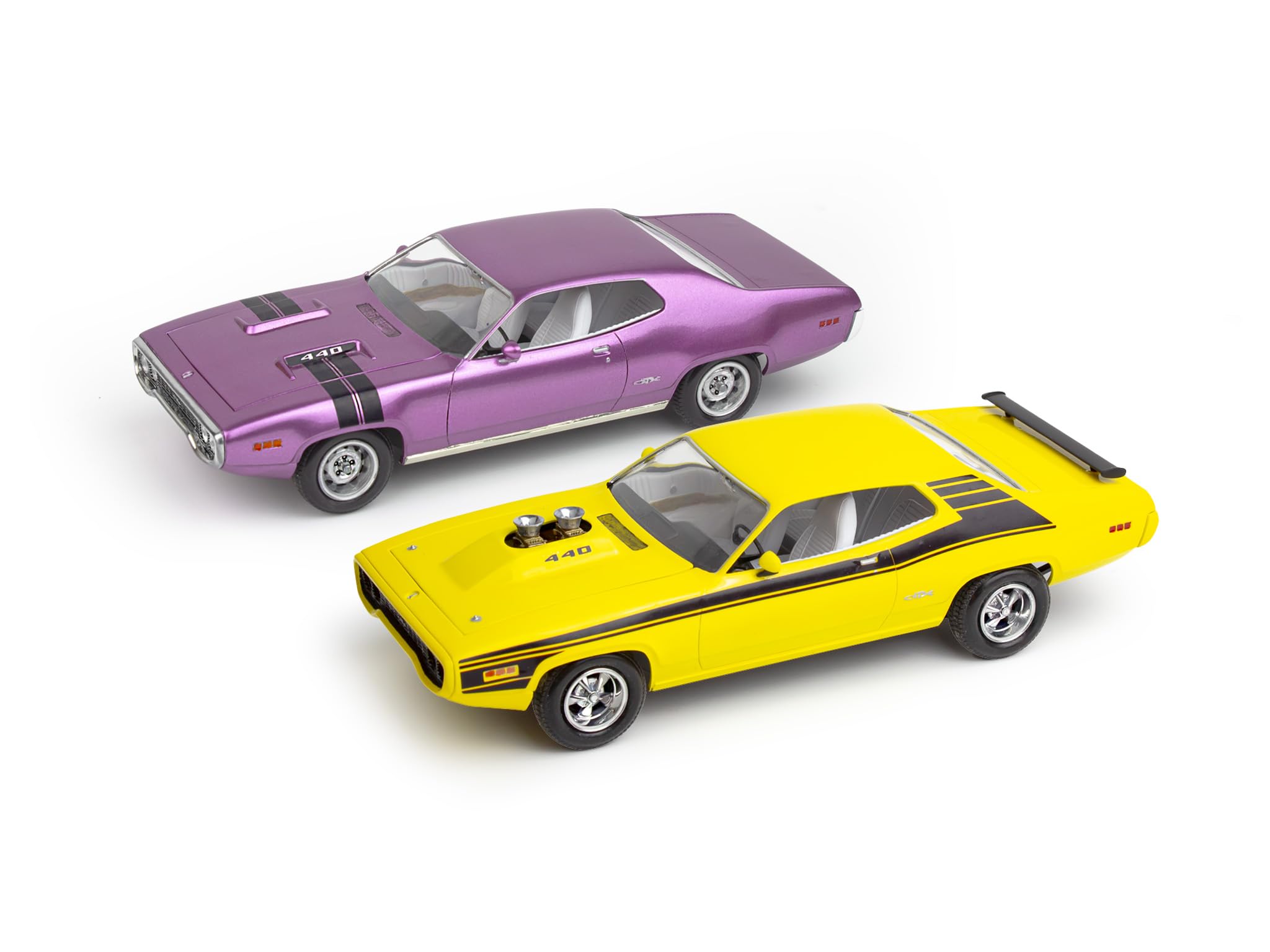 Revell Monogram 14588 - '71 Plymouth Satellite GTX Street Machine, scala 1:24, kit modellino in plastica non costruita/non verniciata