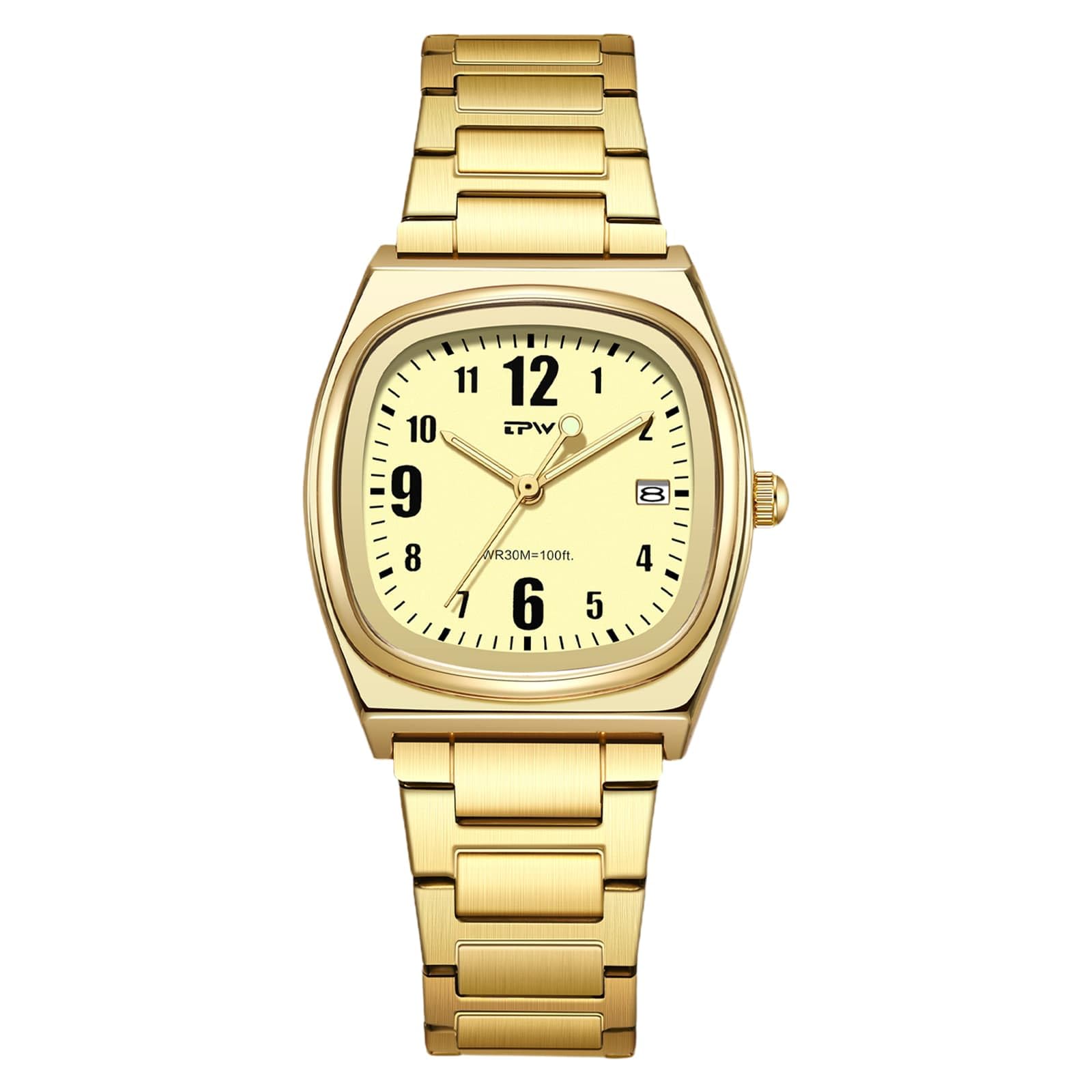 Montre acier carrée femme lisible OIDEA pour en finir avec les bracelets trop grands - 7