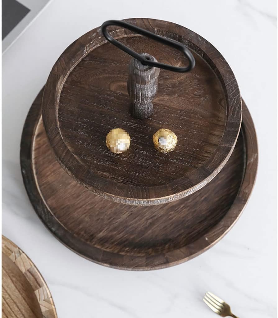 3 Tier Wooden Tiered Serving Tray Cupcake Tower Creative European-Style Dessert Cookie Candy Buffet Holder for Fruit Display Holder Platter(Light Color,3 Tier)