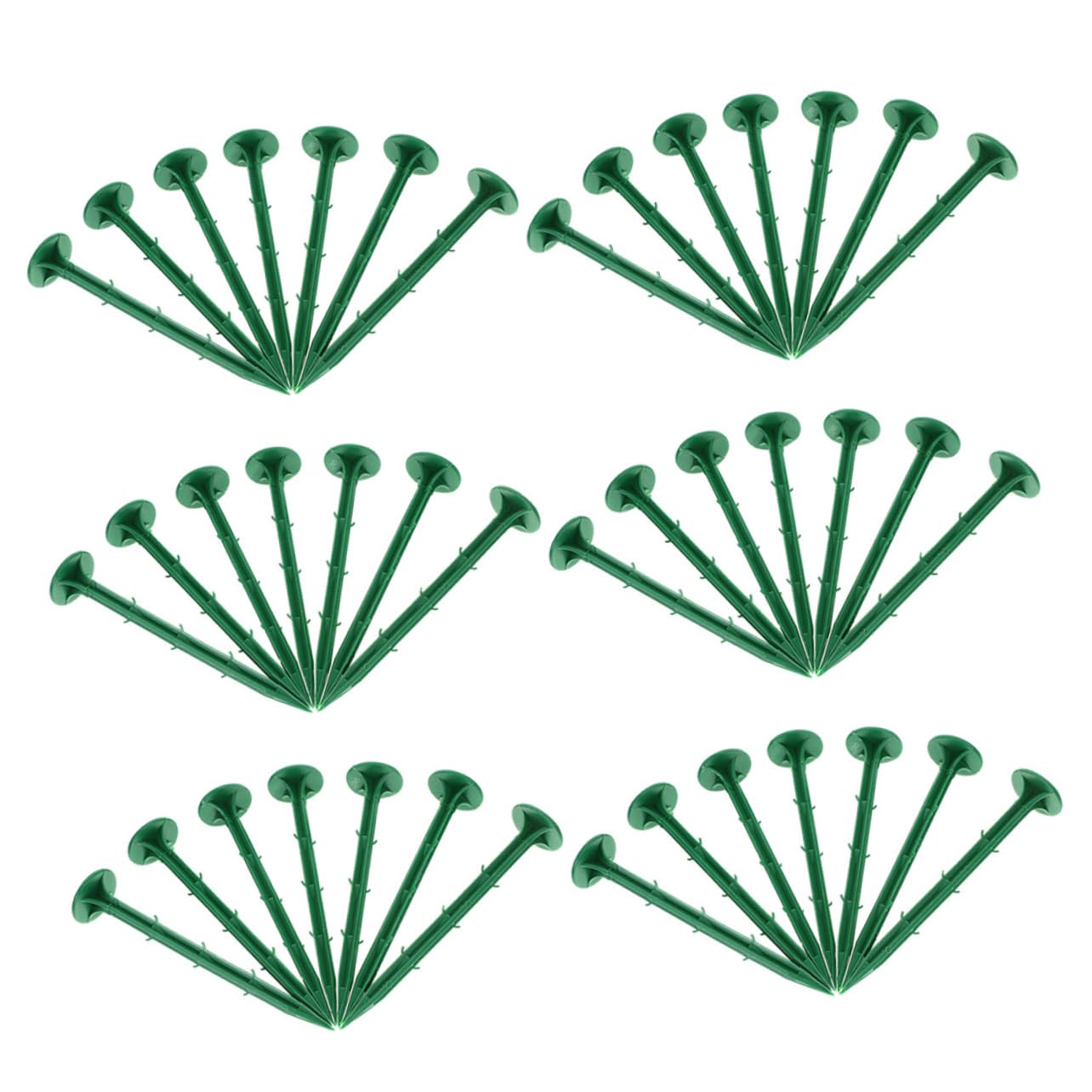 Piquets en Plastique pour Aménagement Paysager 150 Pièces Verts
