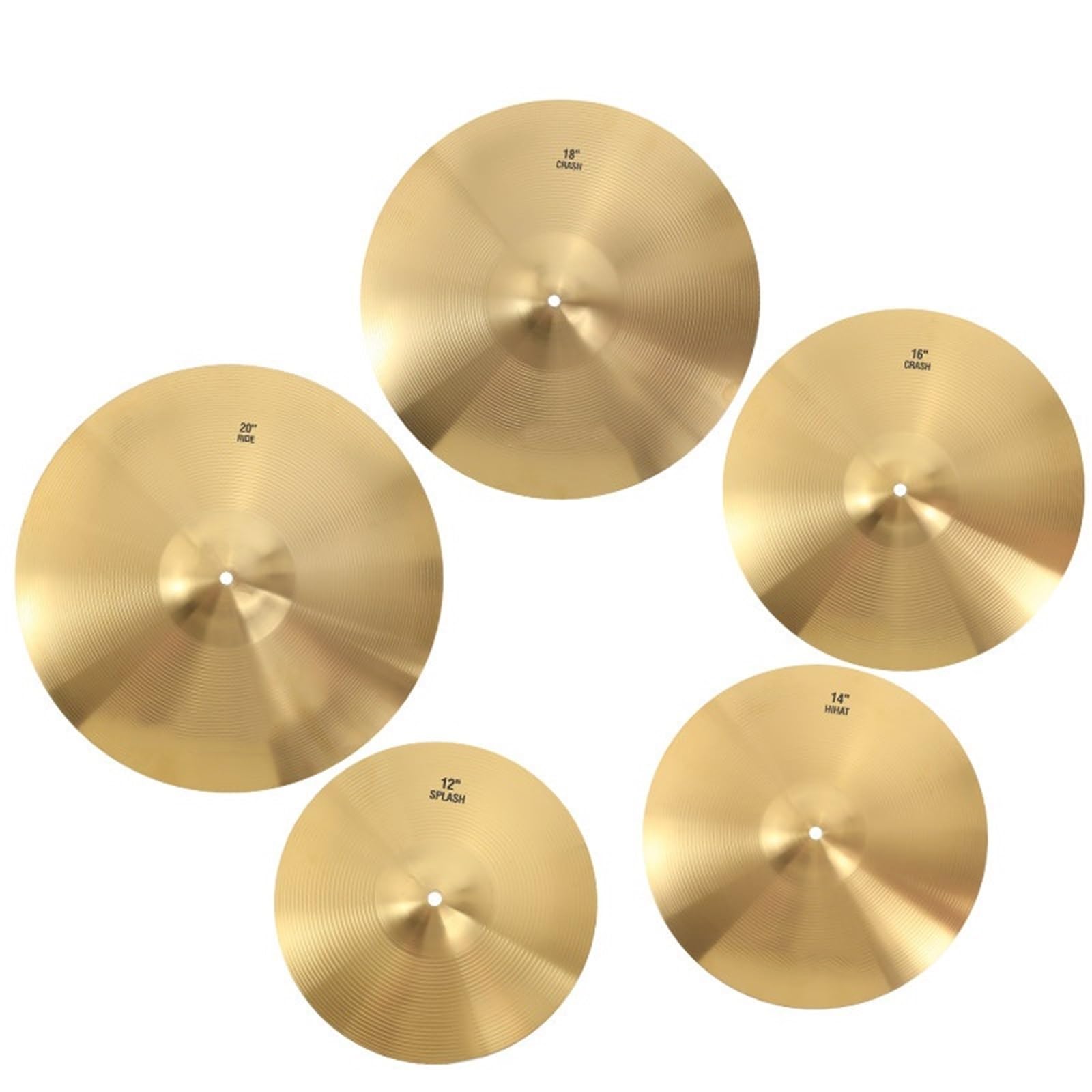 Platillos Profesionales De Batería En Platillos | Platillos De Batería 8 10 12 14 16 18 Juego De Platillos De Batería De Latón De 20 Pulgadas(12-inch cymbals)