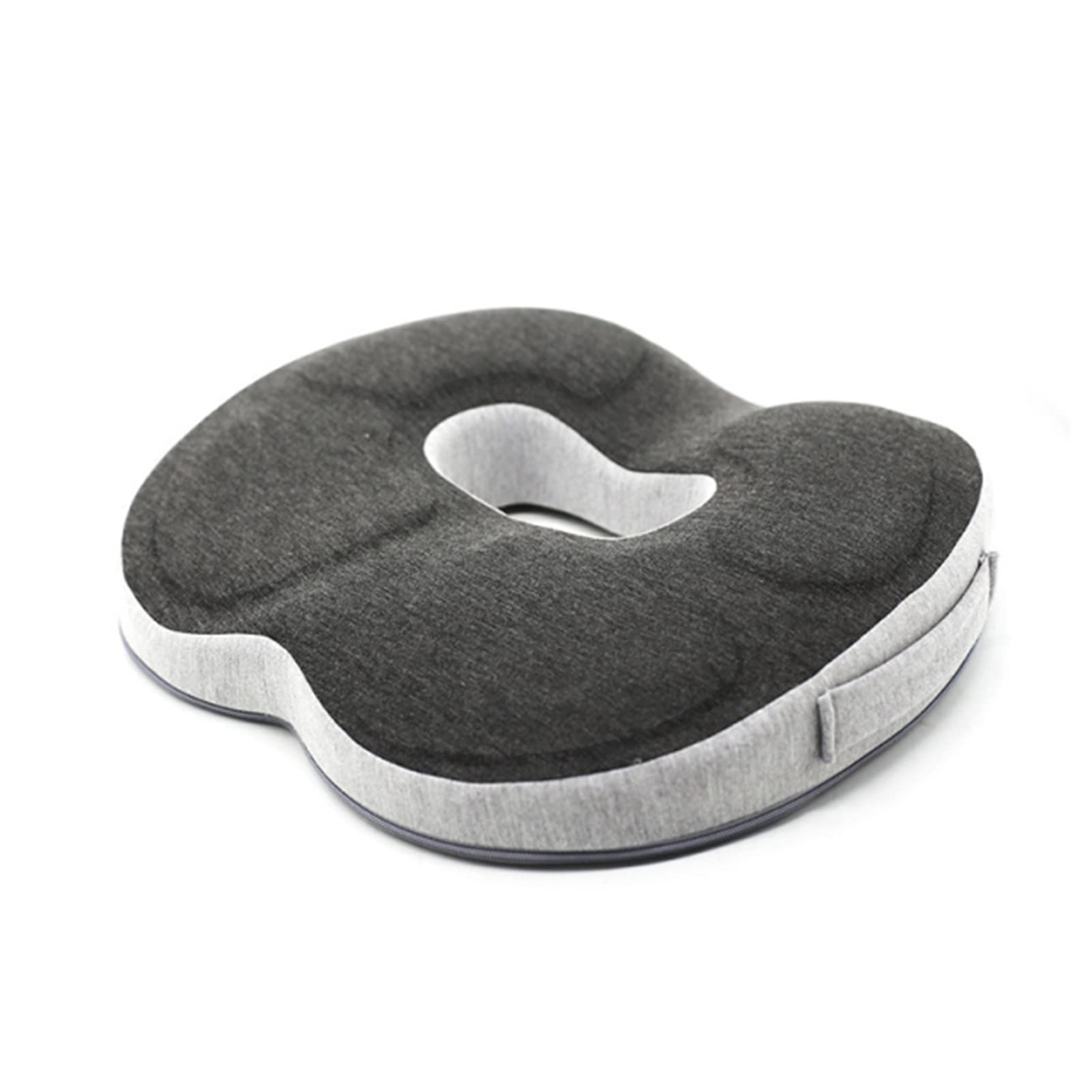 Cojín de asiento de silla de ruedas Cojín de espuma viscoelástica para silla Cojín de asiento antideslizante transpirable para oficina en casa Cojín de asiento de silla de ruedas con masaje de ca