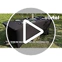 Obstal 6ft Stretch Black Spandex Table Cloth for Standard Folding Tables - 2 Pack Universal Rectangular Fitted Tablecloth Protector for Wedding, Trade Show, Vendor Stand - Image 8