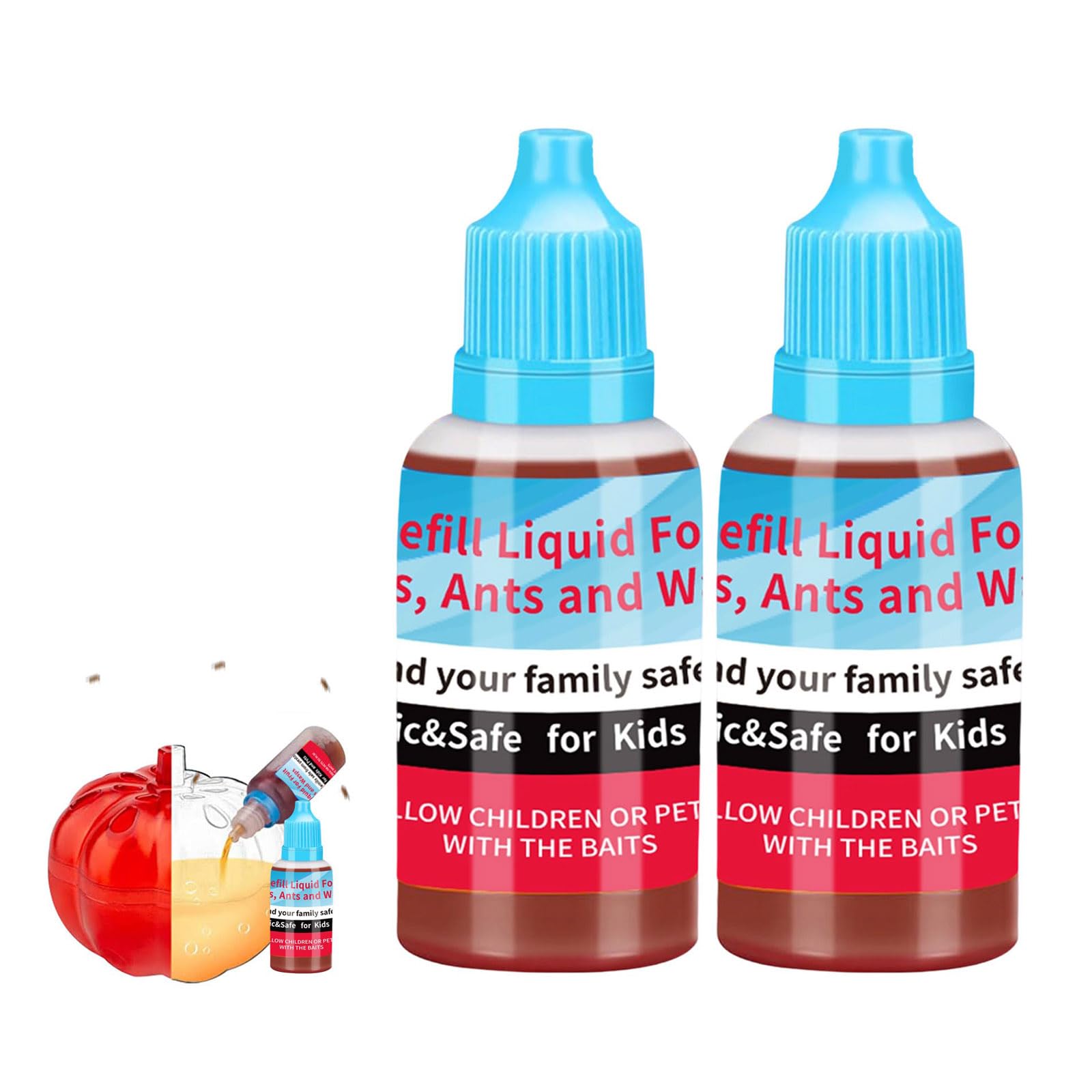 Fruit Fly Traps, Reusable Effective Powerful Fruit Fly Traps for Indoor (2PCS)