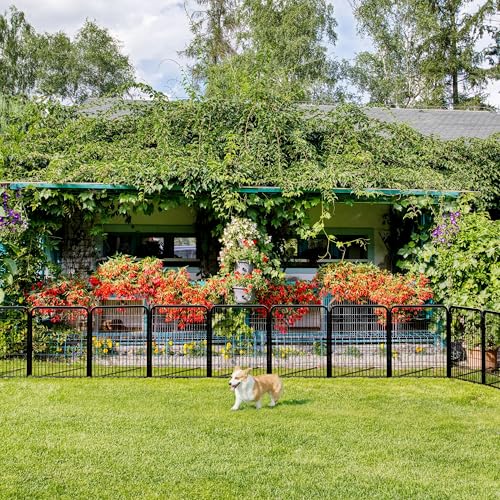 Yaheetech Dog Playpen Outdoor, 32 inch 8 Panels Dog Pen Indoor Heavy Duty Puppy Exercise Pen Metal Pet Fence for RV Camping/Yard/Garden - Image 3