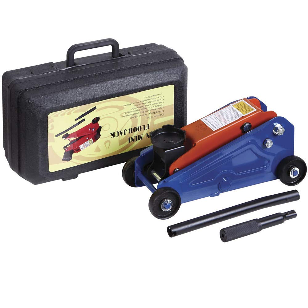 DYTWXG Martinetti Idraulici, martinetti per Auto Idraulici a Basso Profilo, martinetti elettrici per Auto, martinetti per Auto, blu-2T