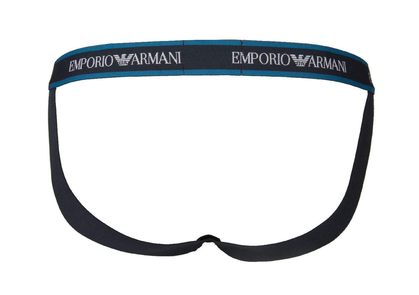 Emporio Armani Pack 2 Calzoncillos Hombre Jockstrap Jockstrap Ropa Interior artículo 111932 1P717, 17135 Marine/Bianco - Marine/White, L