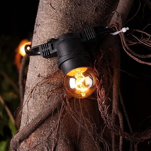 Miniatura 49 de Bombilla LED Edison G40 de bajo vatio, bombilla LED de 1 W, equivalente a 10 W, incandescente E26, base de tornillo, bombillas LED ultra cálidas