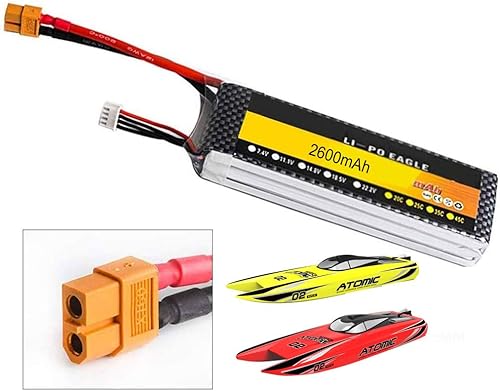 Accesorios de piezas de repuesto aplicables en S011 Atomic Remote Control Speed Boat Brushless (batería de 2600 mAh)