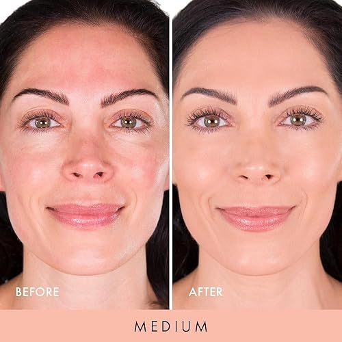 Miniatura 3 de Base líquida Nude Illusion, base de cobertura media a completa con niacinamida y extracto de loto, acabado natural para la piel, difumina, oculta y