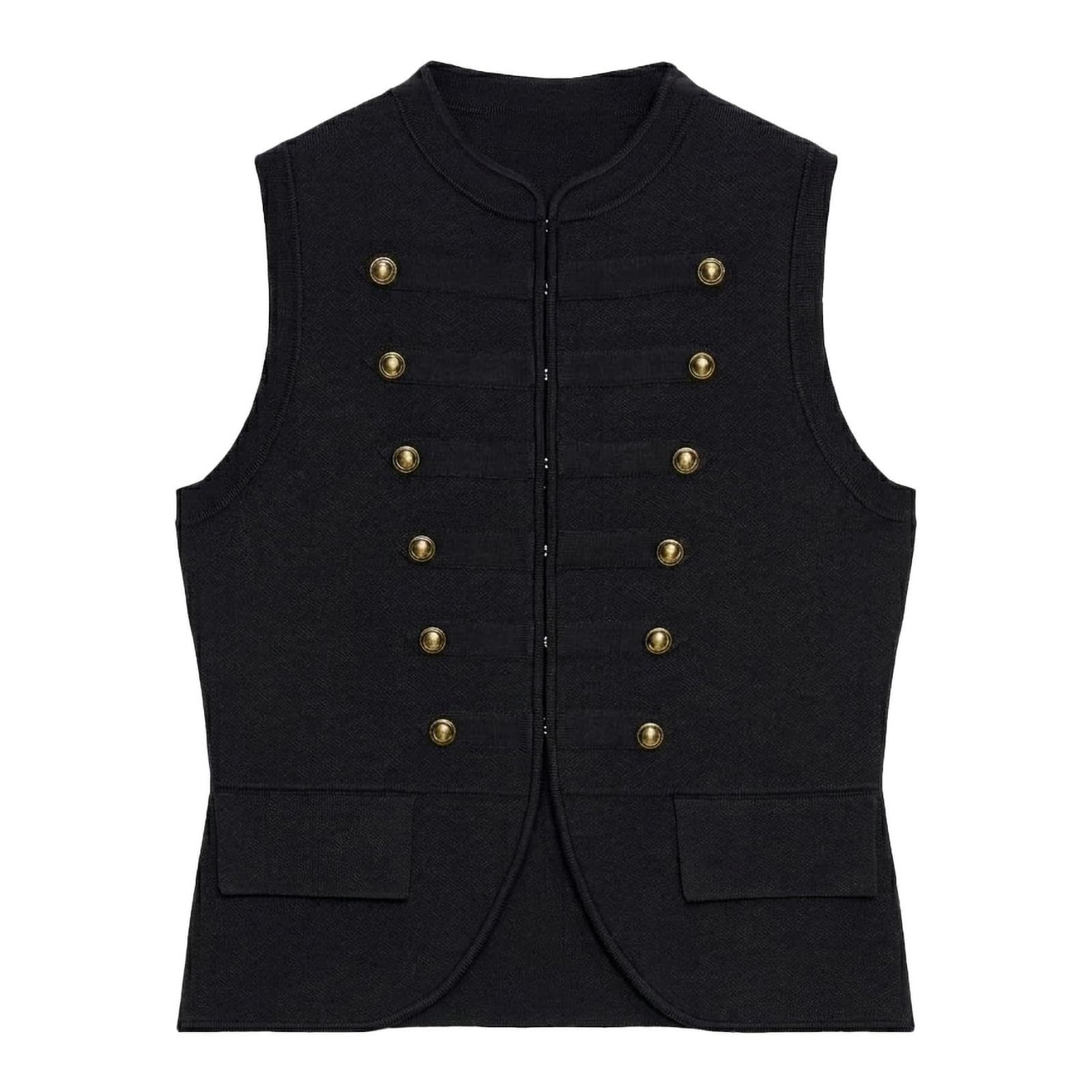 Camiseta Tirante Ancho Mujer Sleeveless Knitted Tank Button Crop Tops Trendy Cardigan Camiseta Holgada