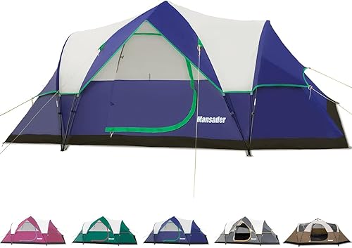 Miniatura 1 de Tienda de campaña familiar para 6 personas, impermeable, resistente al viento con la parte superior de la lluvia, fácil de instalar, tienda de
