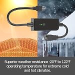 Leviton Decora Smart Wi-Fi Outdoor Plug, D215O-1RE, Black