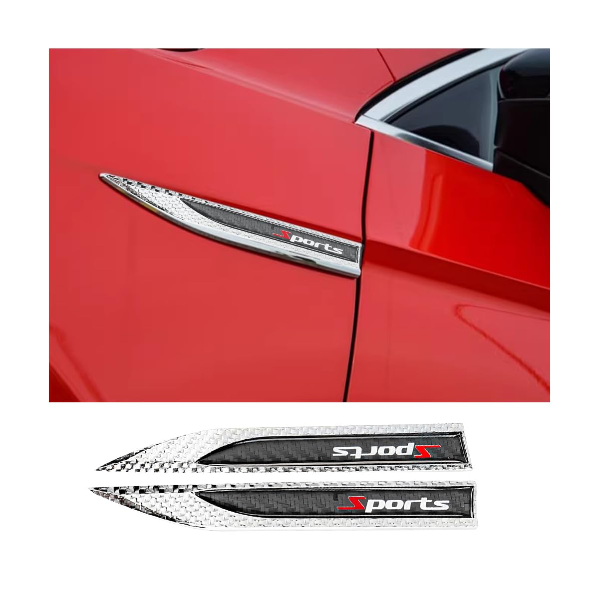 Acquista Stile Auto 3D Cromo Metallo V6 V8 Logo Parafango Carrozzeria Laterale Adesivo Emblema Distintivo Per Accessori Auto Universali Automobili in Italia a partire da 19