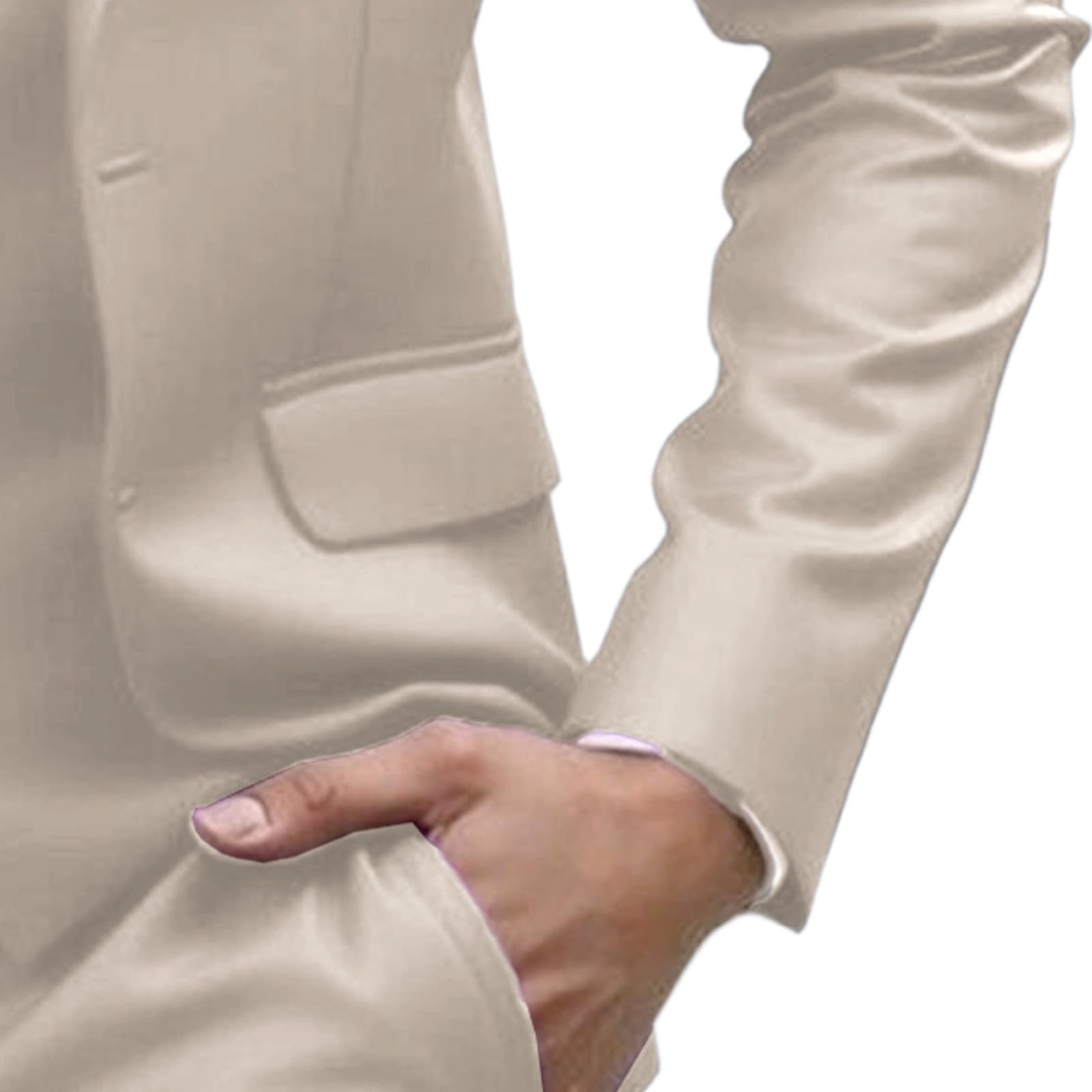 Completo da Uomo Slim Fit, 2 Pezzi, Completo da Sposo, Smoking con Revers a Lancia, Giacca, Pantaloni