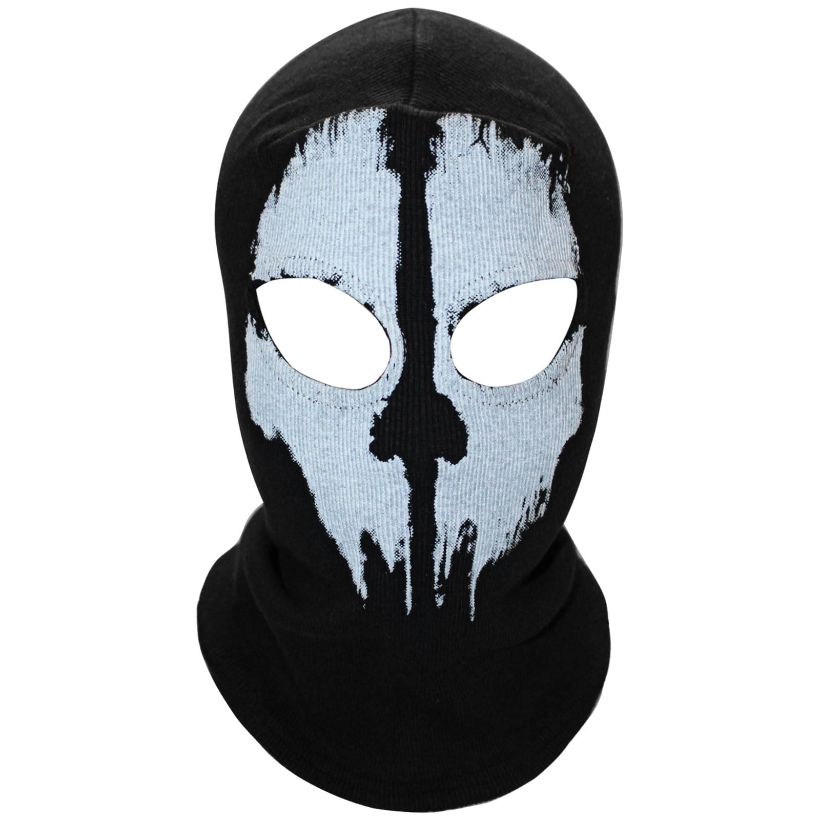 FUIPVGI Ghost Mask Skull Skeleton Head Mask Balaclavas, Halloween Costume Cosplay, Call of Balaclava Duty Mask, Full Head Ski Snood Mask, Windproof Warmer Headwear