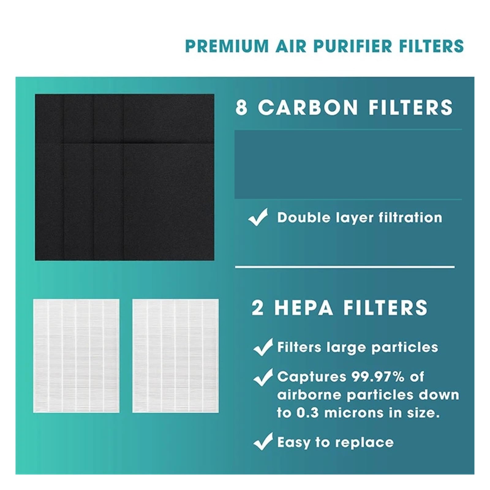 Compatibile Con Winix, Codice Articolo .2 Filtro HEPA Di Ricambio