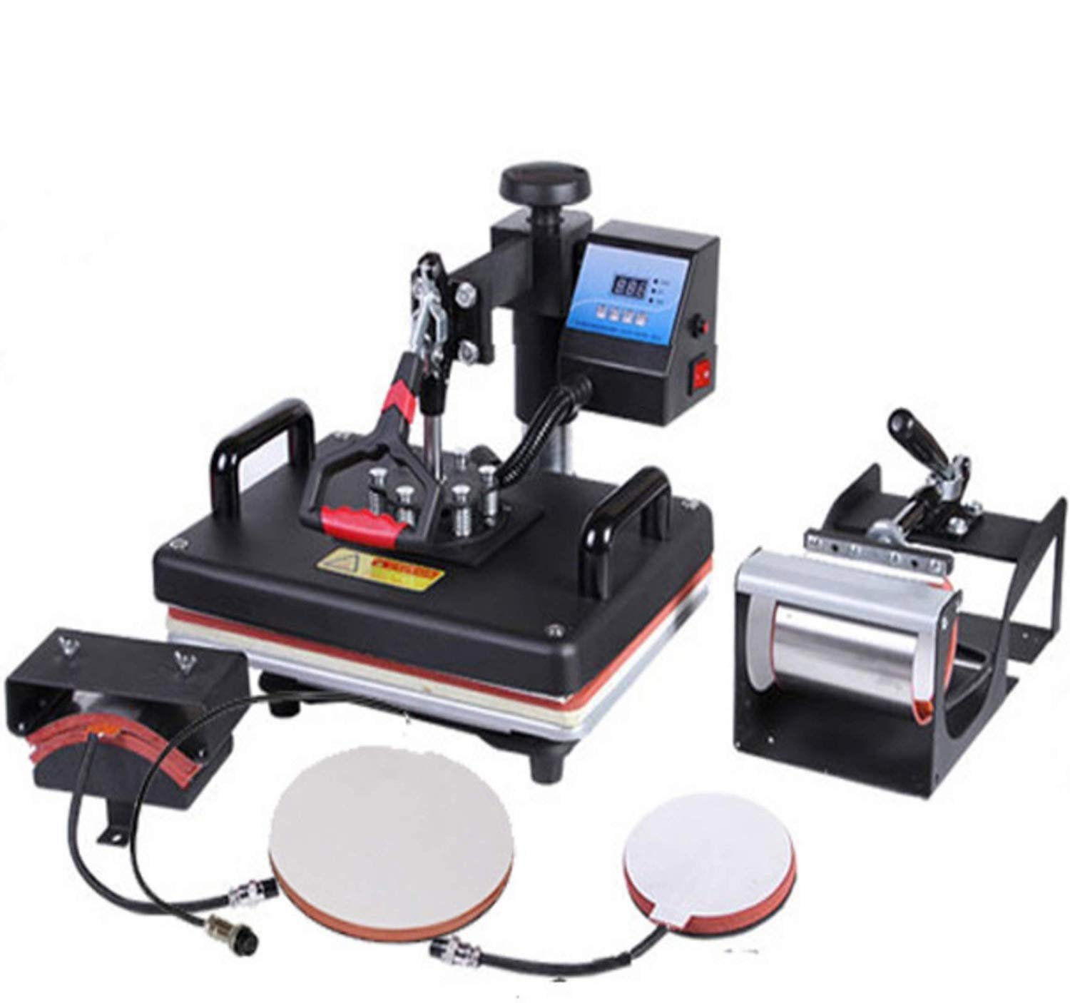 Rubina Enterprises Heat Press 5 in 1 Digital Multi Functional Sublimation, Vinyl Printing Machine for T-Shirts (Any Flat Product), Mug, Plate Heat Press Machine 12x15 Inch | (B0B4SRZ8KQ) Amazon Price History, Amazon Price Tracker