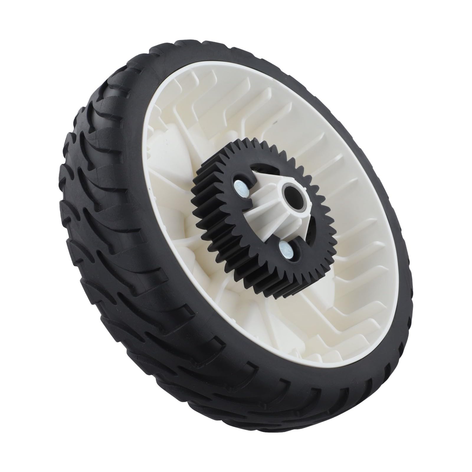 Conjunto de rueda para cortacésped de 8 pulgadas con engranaje y rodamiento para cortacésped de empuje, para piezas OEM 115-4695 138-3216