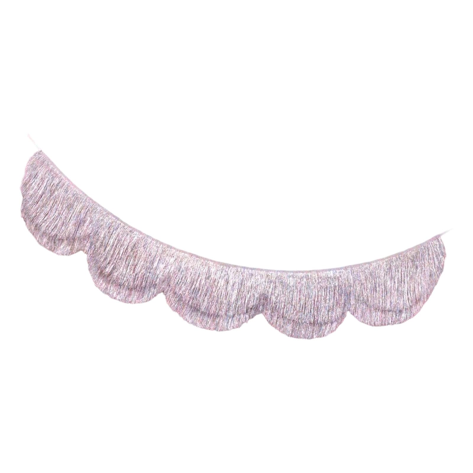 hogtnd Eye-catching Glittery Fringe Backdrop with Scalloped Edges for Party Decoration, Photo Booth Background, Hanging Ornaments, Graduation Decorations