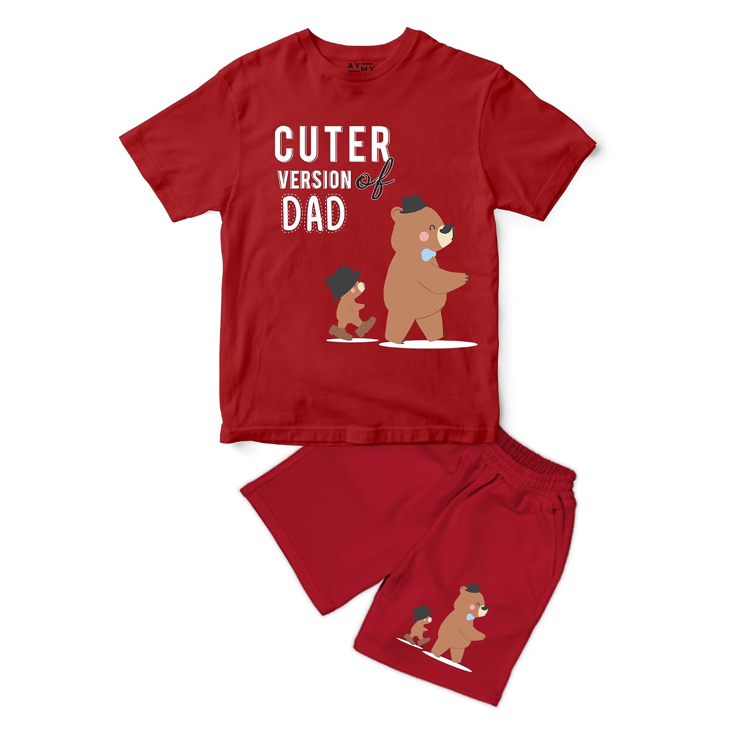 AYMY Boys Girls Cord Clothing set Tshirt & Shorts, Cuter Version Of Dad Printed Design Half Sleeves CO-ORD(Tshirt and Shor... - Review, Price and Buying Guide
