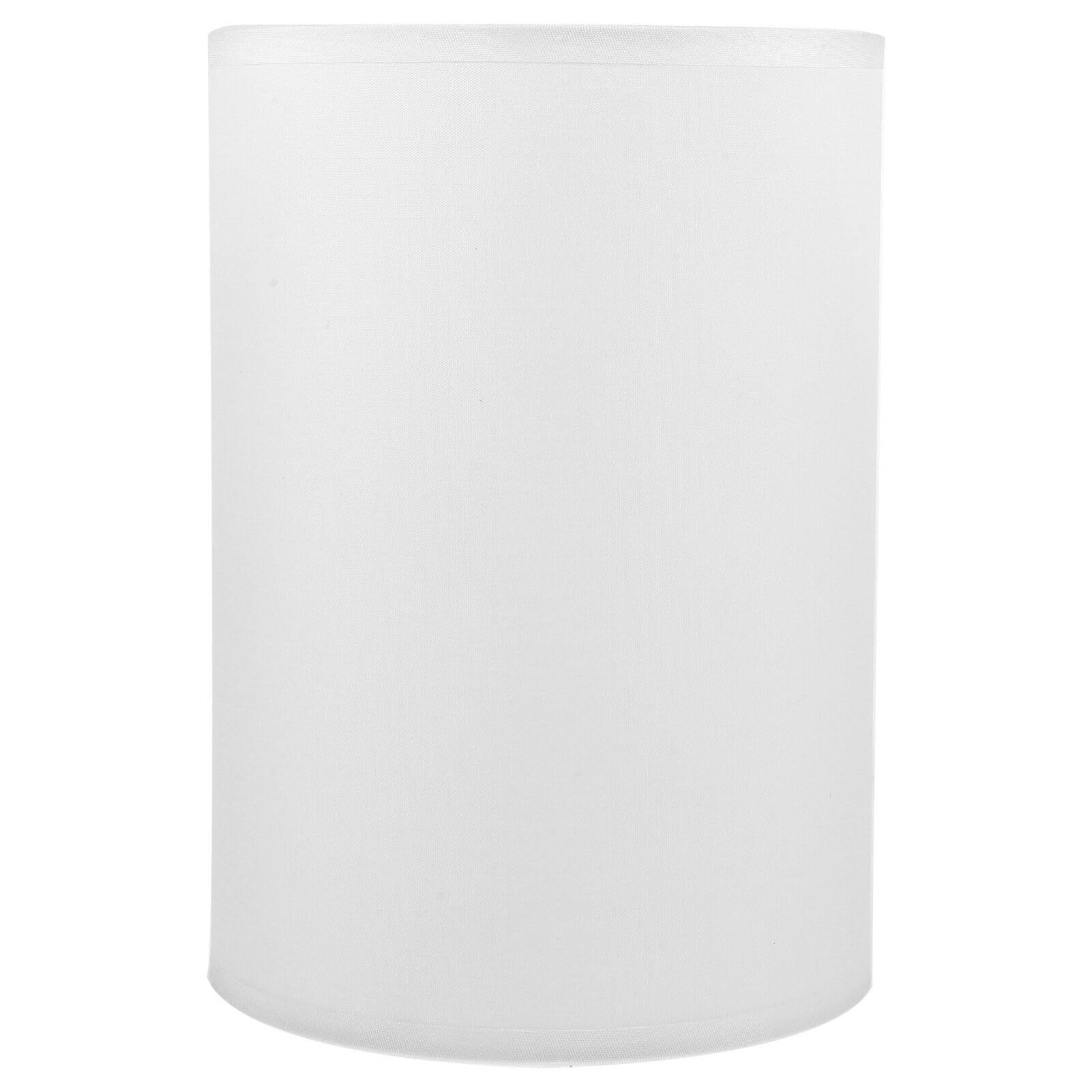 MAGICLULU Paralume Alto A Tamburo - E27 Paralume Cilindro In Lino Lino Naturale Realizzato A Mano Lampadario A Soffitto Per Lampada Da Tavolo Lampada Da Comodino Bianca