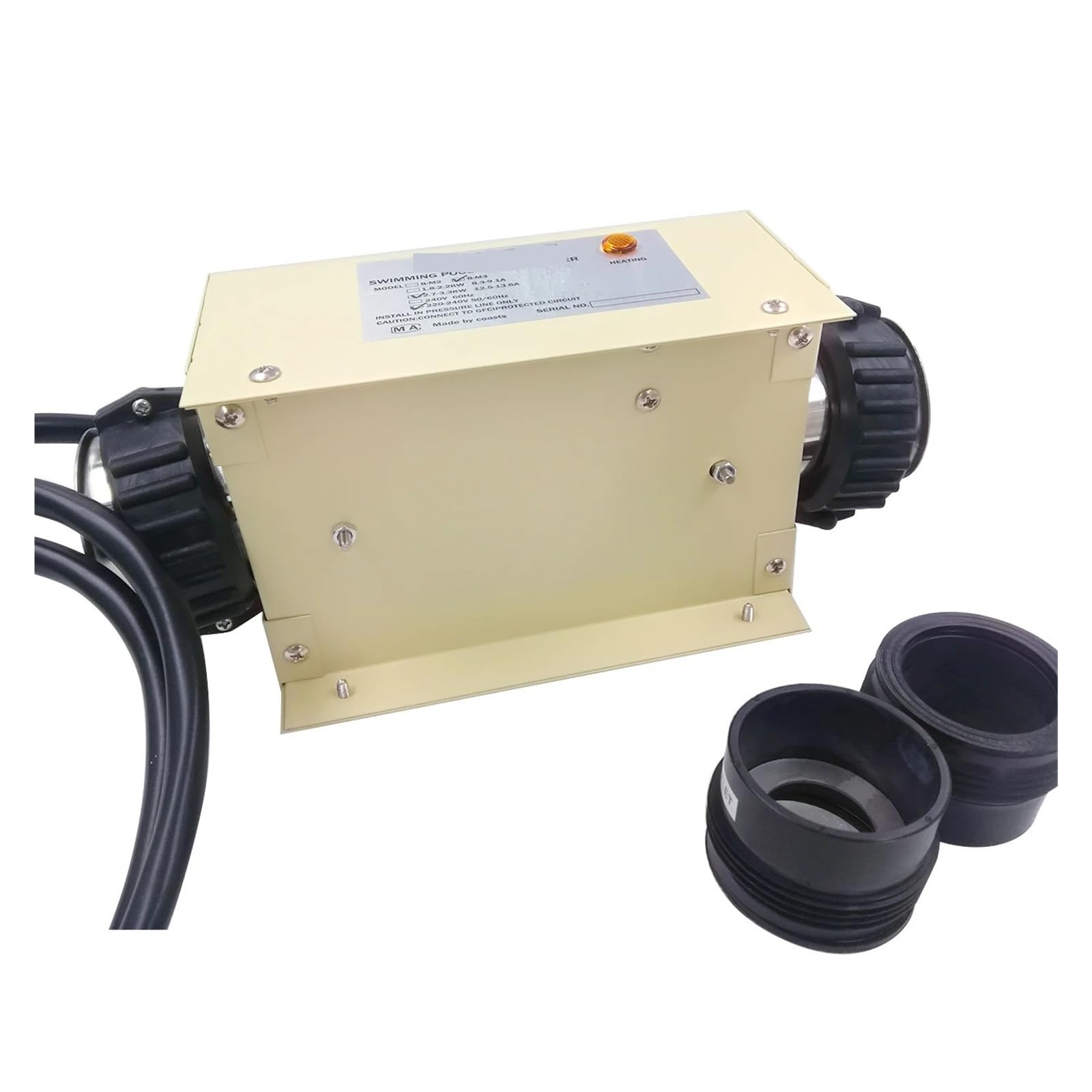 Termostato for Calentador de Agua eléctrico de 3 kW for Piscina, bañera de hidromasaje y masajes. para SPA, bañera(Imperial 48mm)