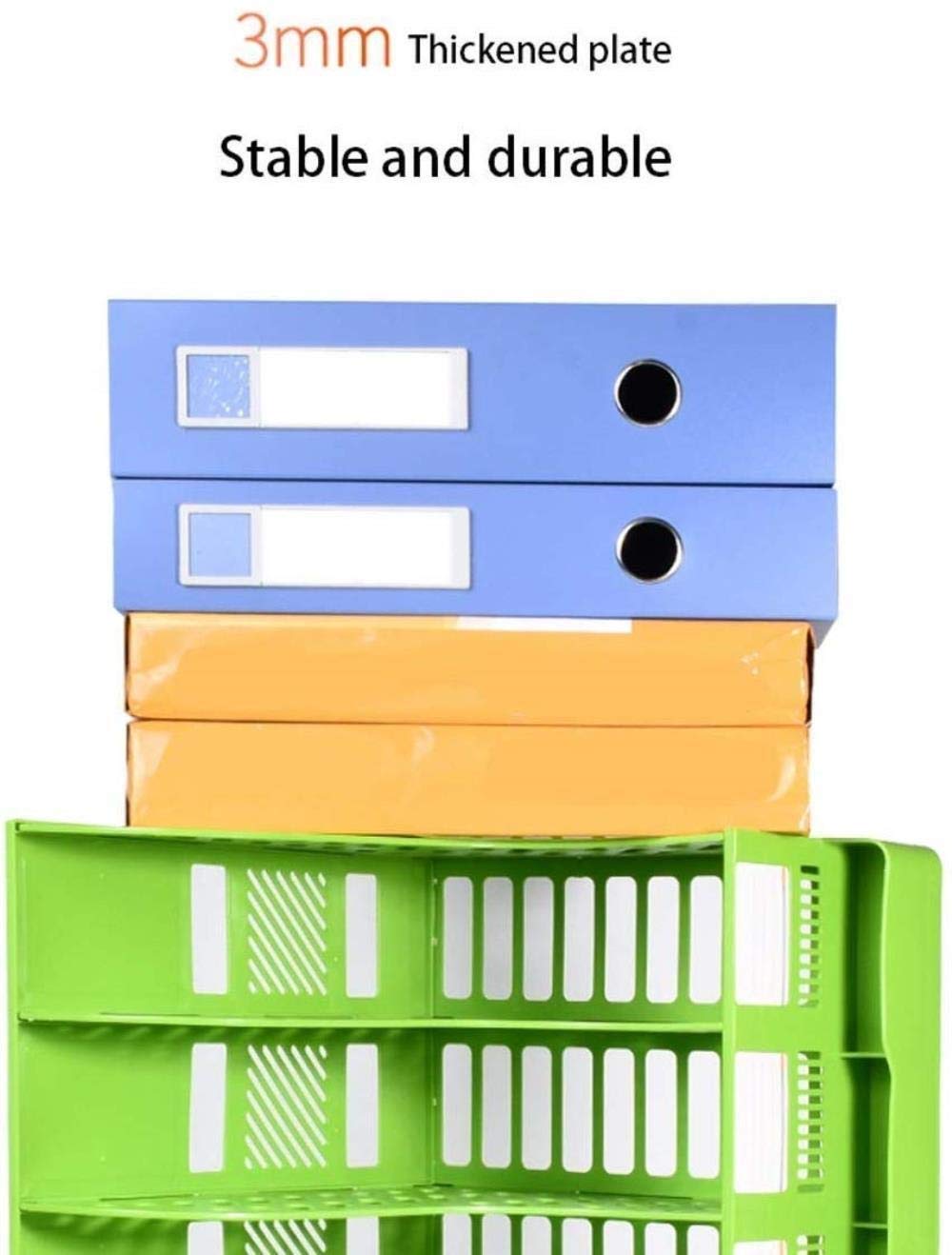 Scaffale per Schedari, Schedario per Schedario, Schedario per Schedario, Schedario per 4 Modelli Portariviste Cornice per Divisori per Cartelle Espositore Scatola Portaoetti Bianco Rosso Blu,B