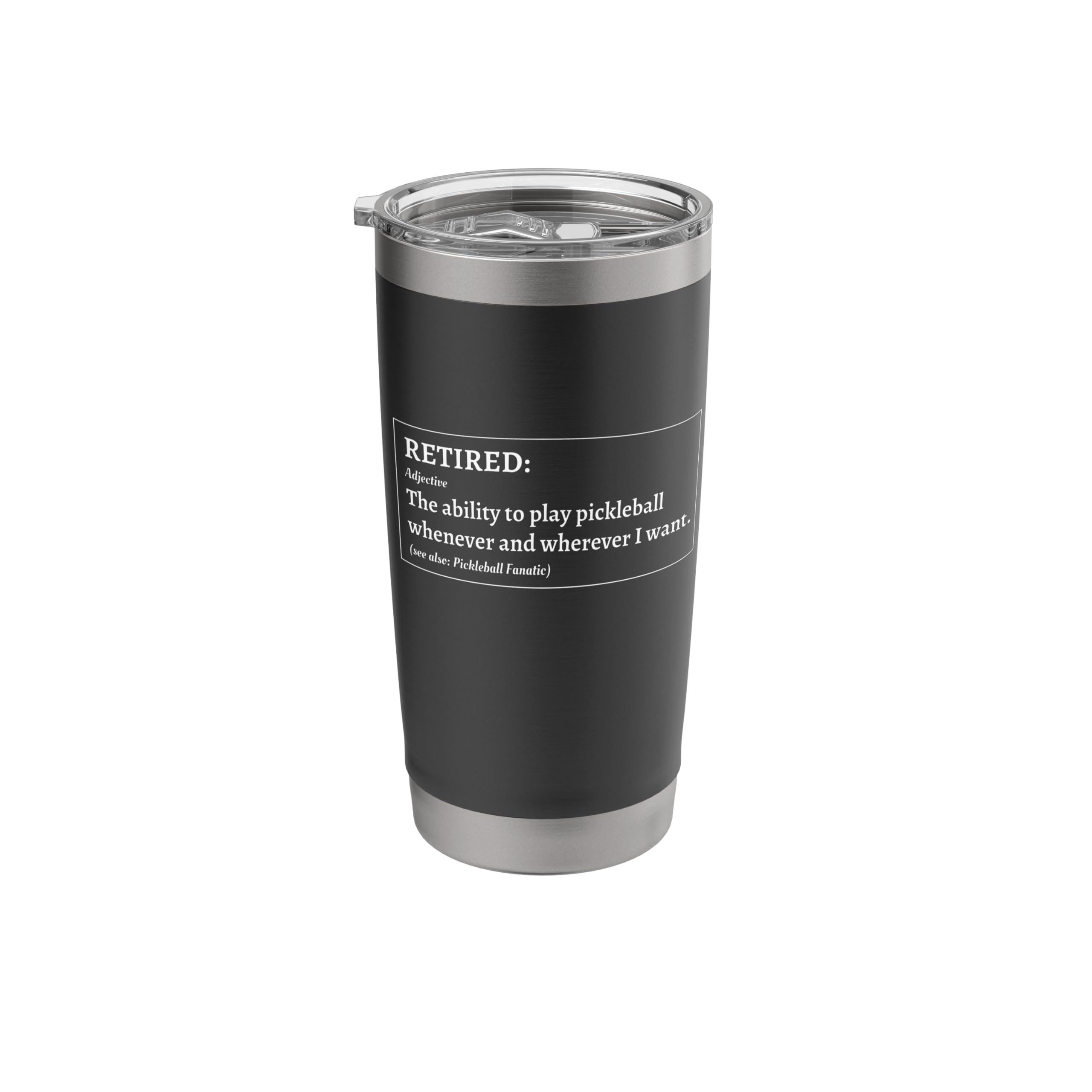 Retirement Definition Pickleball Stainless Steel Insulated Tumbler