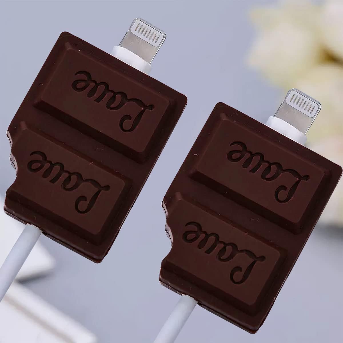 Cable Protector Charger Wire for Type C, USB, Lightning Cables Pack of 2 (Design 12)-image-47