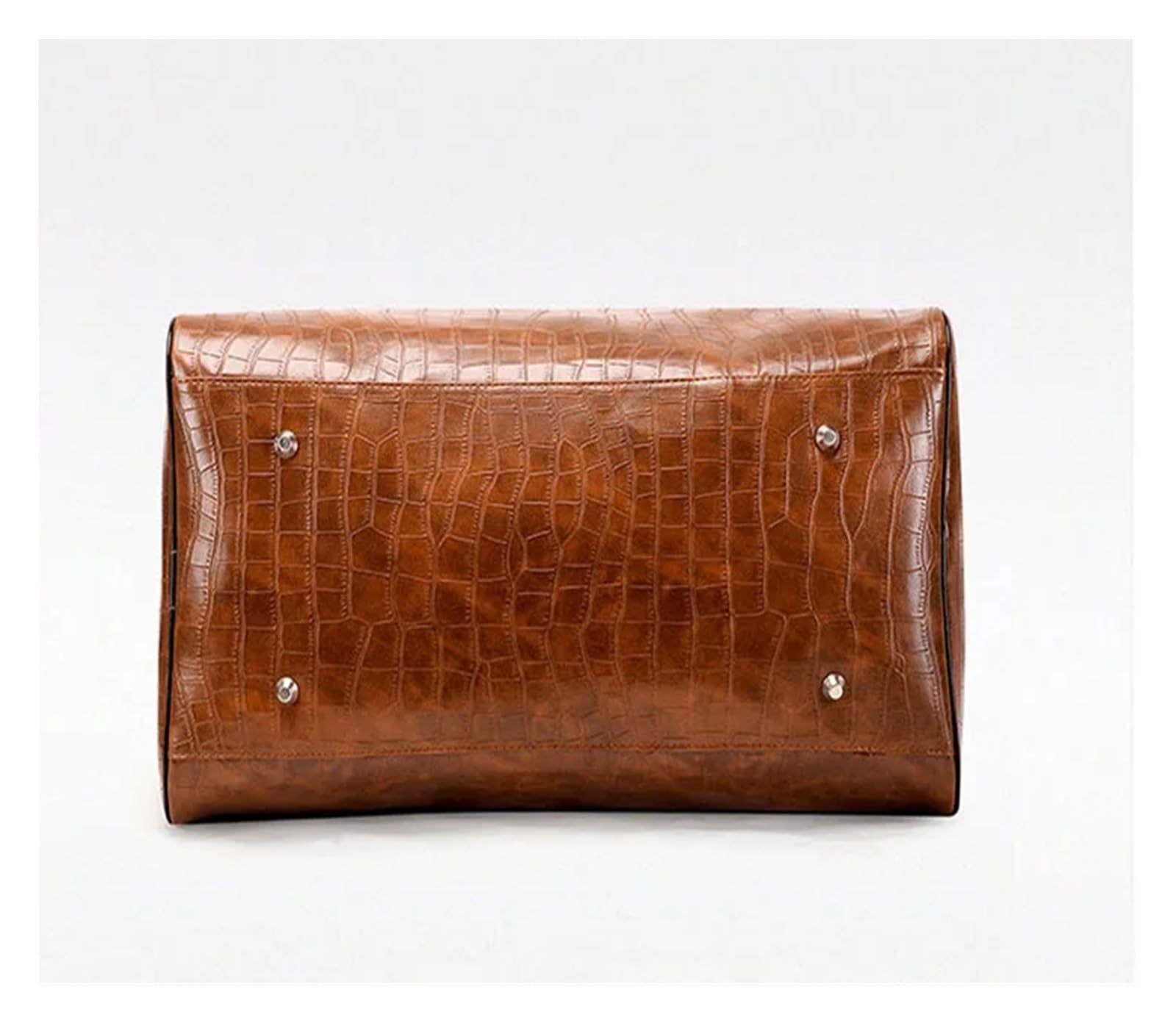 Bolsa De Viaje De Cuero Bolsos de viaje de cuero for hombres de negocios, bolsos de mano de gran capacidad, bolsos de mano, bolsos de viaje de embarque de moda, equipaje, bolso deportivo grande(Brown)
