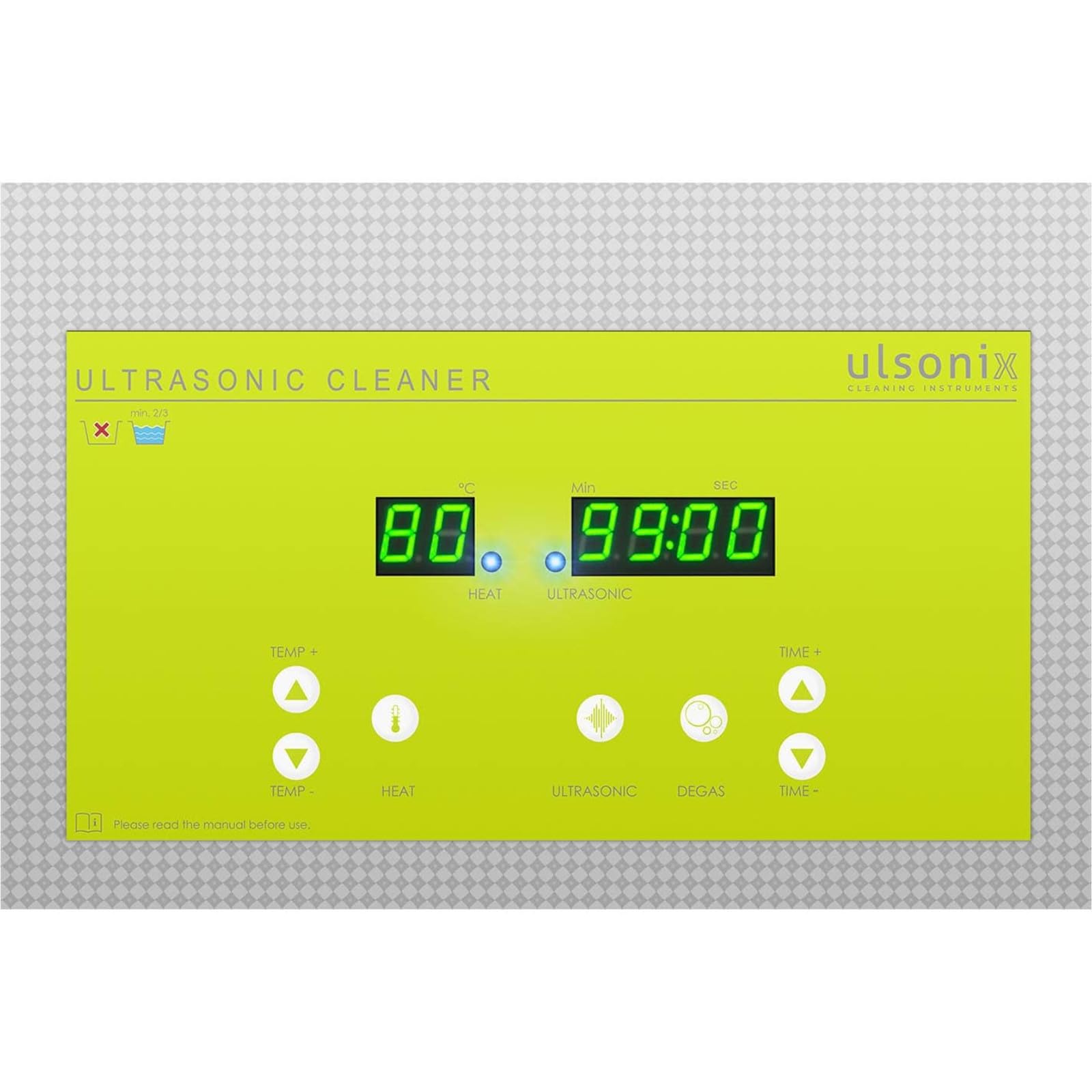 Ulsonix Lavatrice a Ultrasuoni Vasca Ultrasonica PROCLEAN 30.0S (30 L, 230 V, 600 W, Acciaio Inox, 40 kHz, Degassaggio)