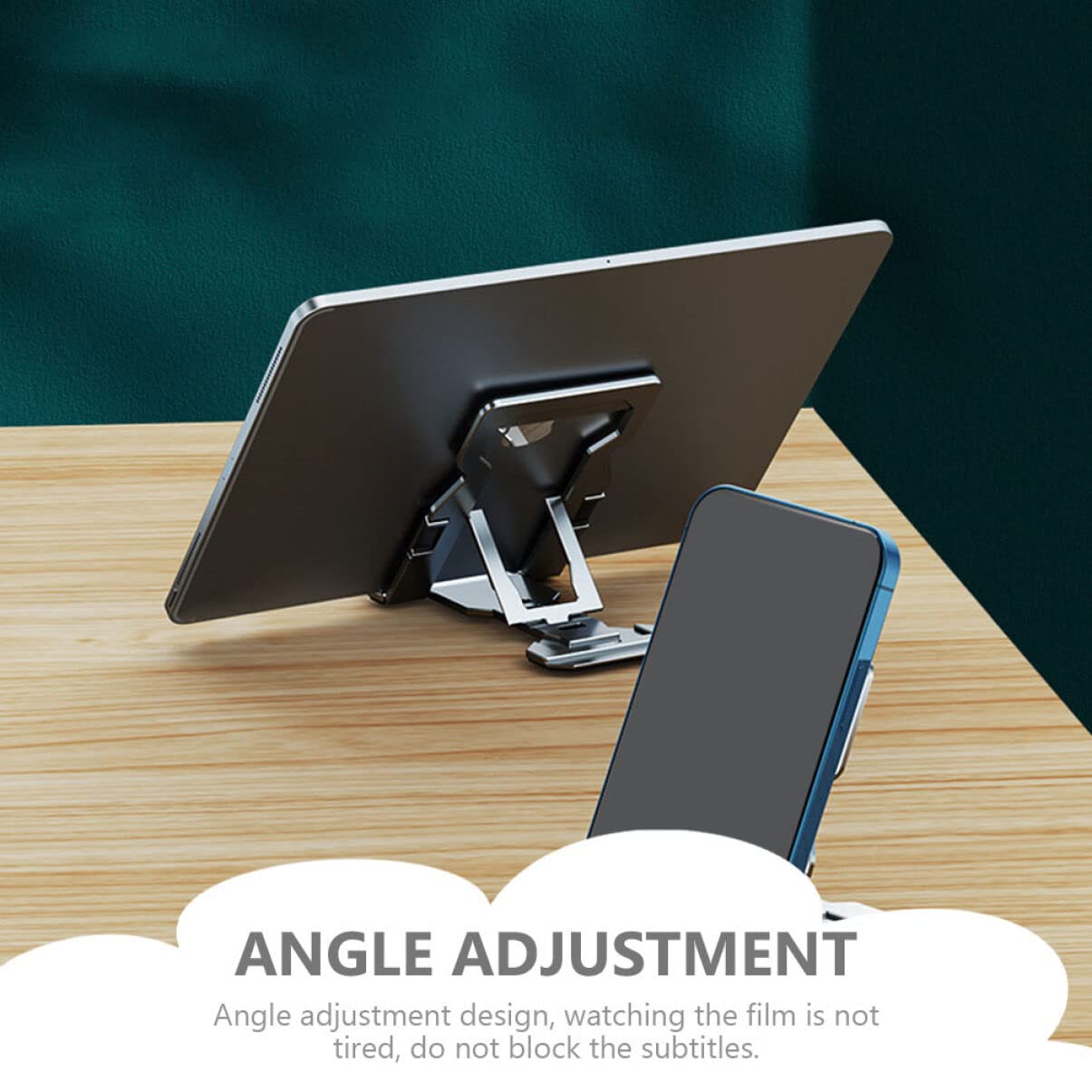 3pezzi Supporto Telefonico Da Tavolo Supporto Per Smartphone e Tablet Design Compatto e Stabilità Ottimale Per Videochiamate e Visione Di Film