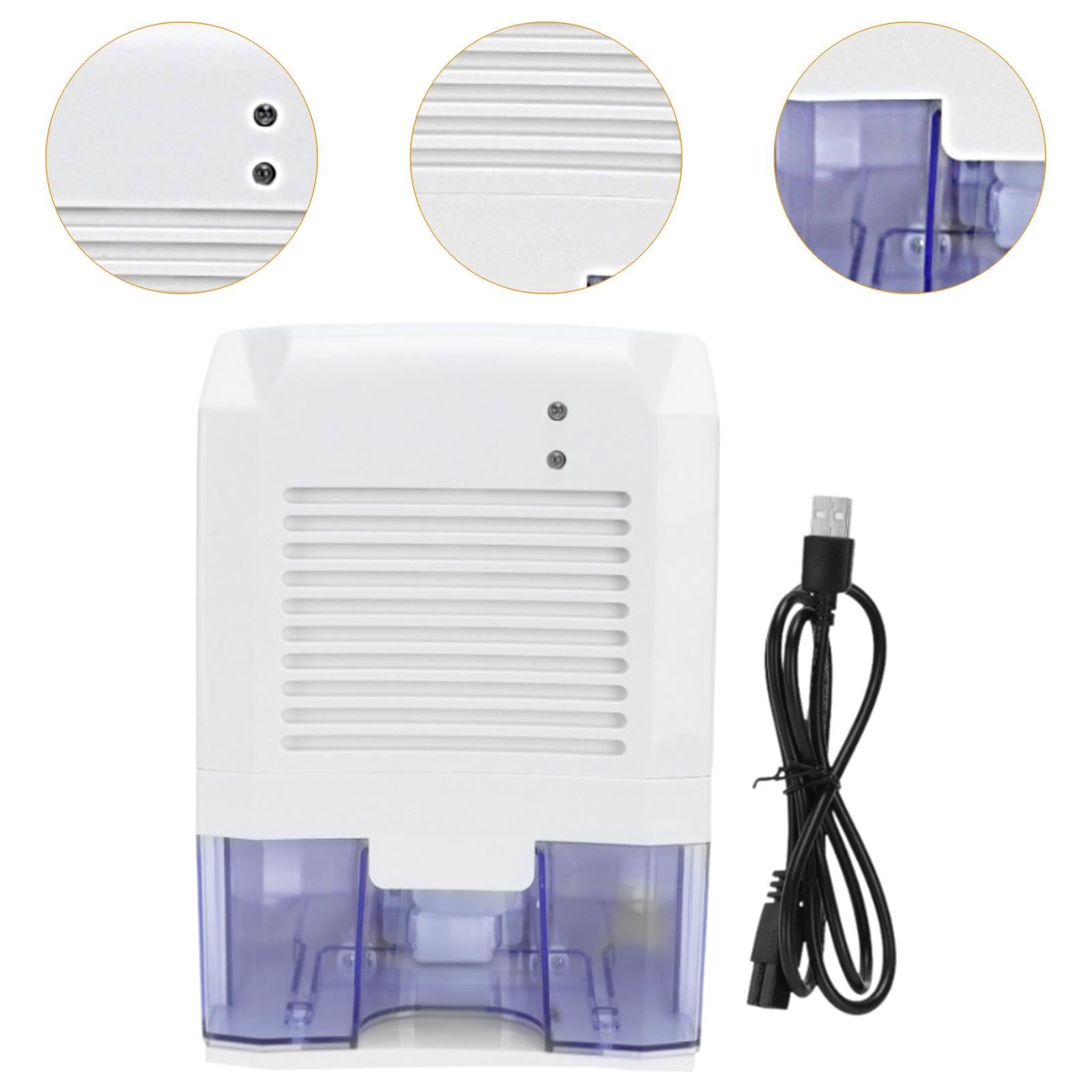 Mini deshumidificador eléctrico, minisecador de Humedad, Ligero, portátil, con Apagado automático, para Dormitorio, guardarropa, lavandería, RV