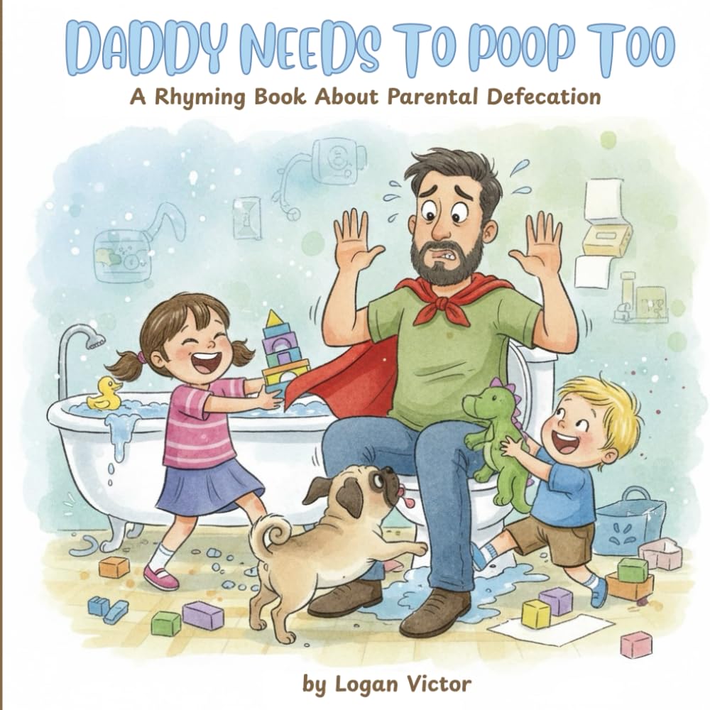 Daddy Needs To Poop Too: A Rhyming Book About Parental Defecation