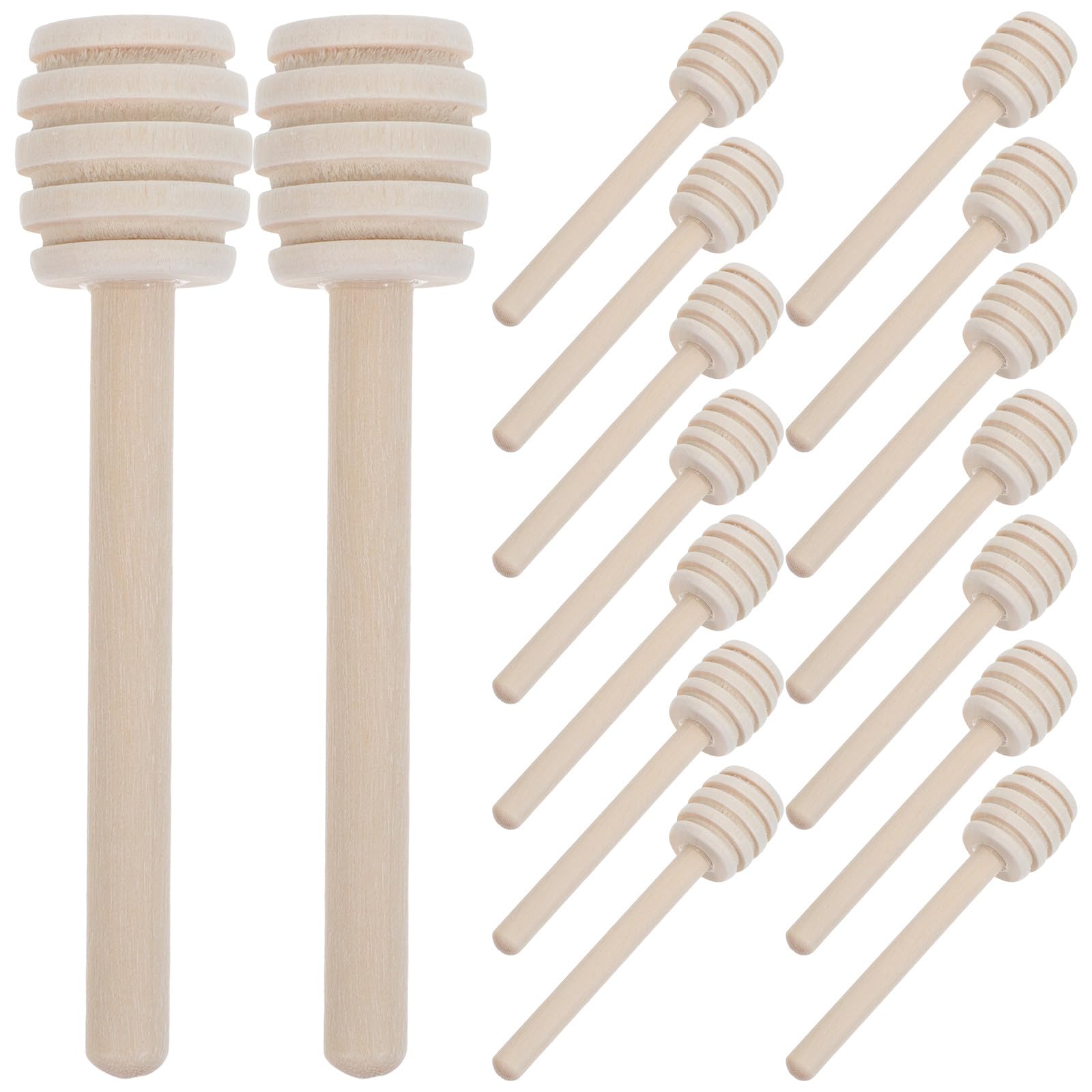 Cuillères à miel en bois pour cadeaux de mariage : 100 mini mélangeurs de 3 pouces
