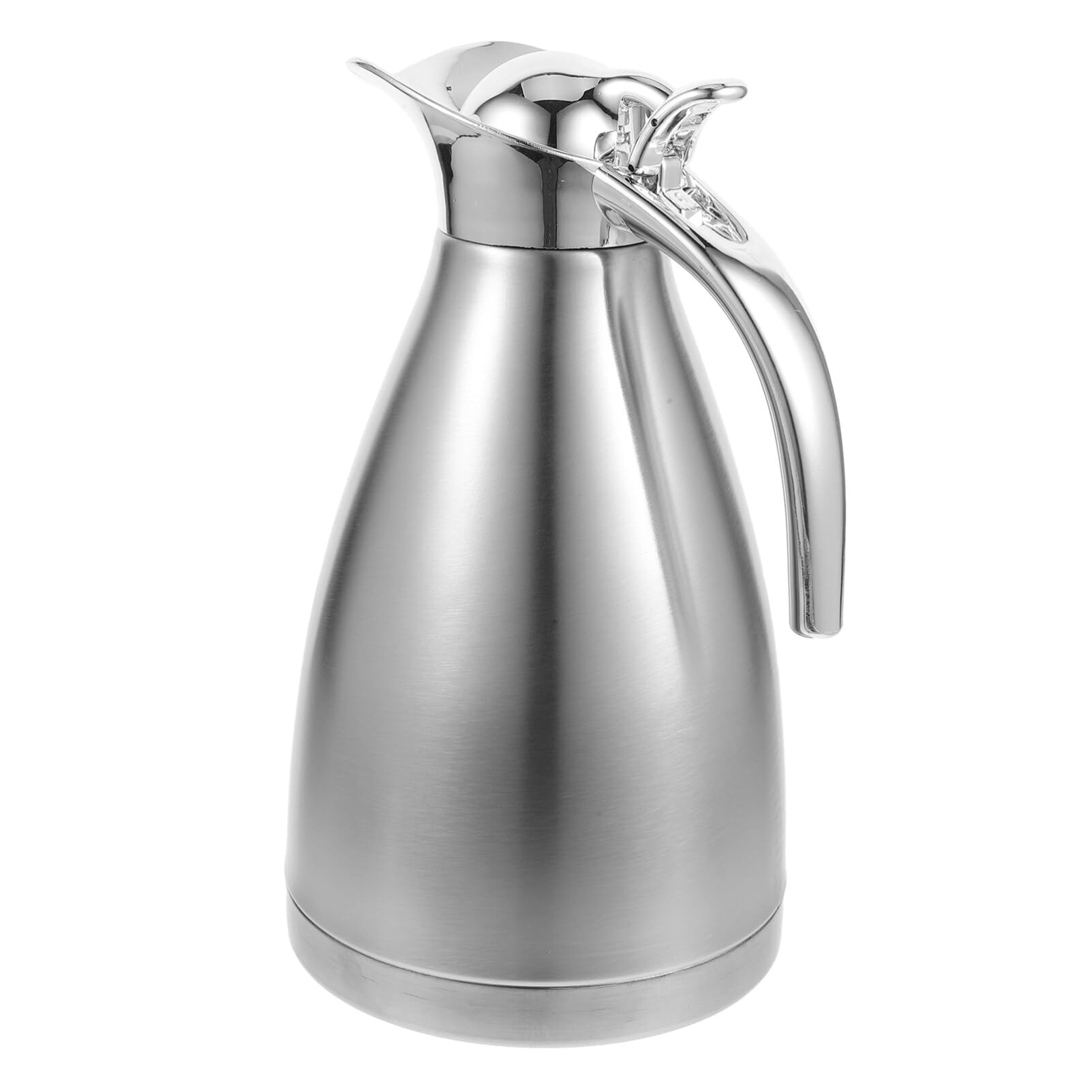 Healvian Insulated Water Bottle Stainless Steel Coffee Thermal Carafe Thermal Water Pitcher Insulated Coffee Tea Water Pot Household Water Kettle (1.5 L Single layer)