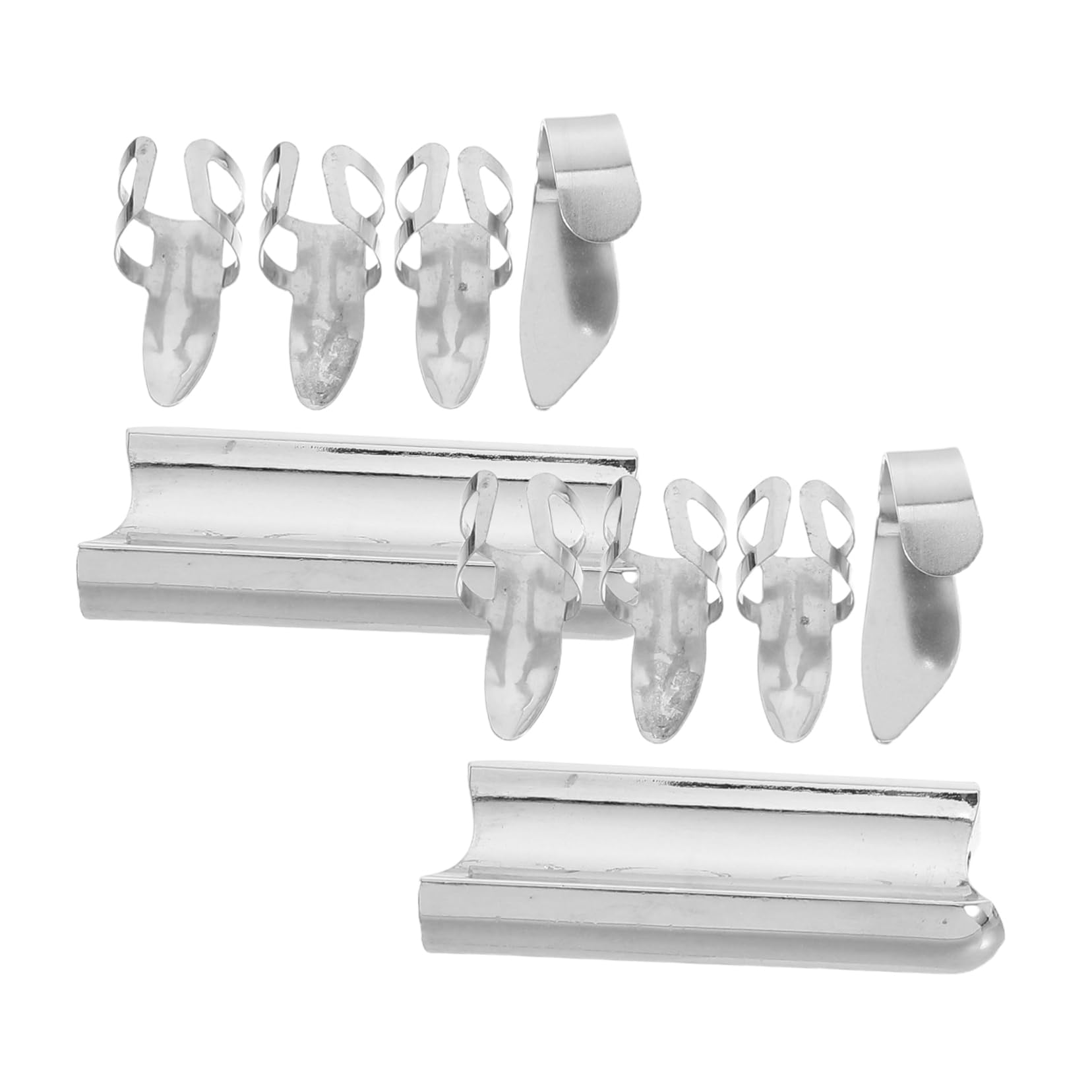 Milisten 10Pcs Guitar Finger Picks and Slides Set for Acoustic Electric Guitars Ergonomic Design for Comfort for Performance Practice Lightweight and Portable