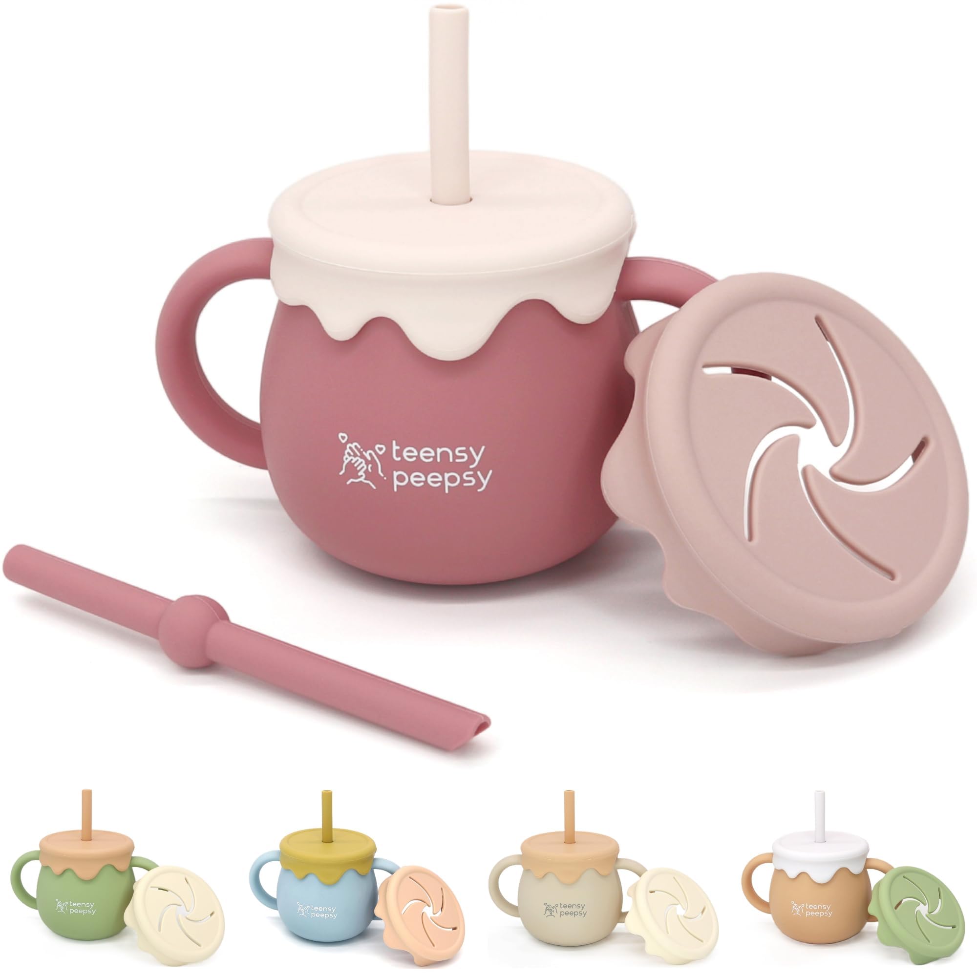 Honey Jar Pot 3-in-1 Silicone Training Cup